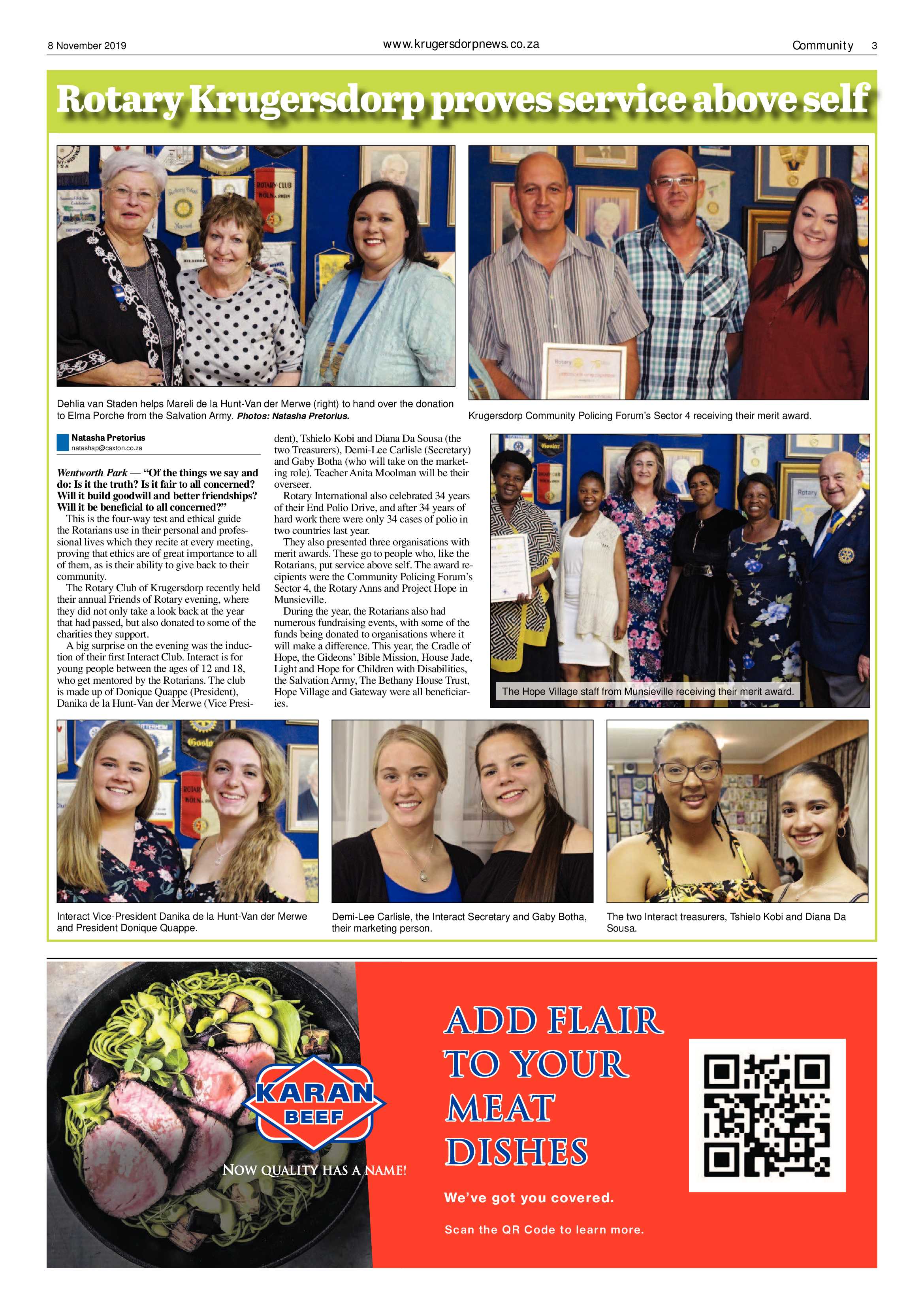 Krugersdorp News 8 November 2019 page 3
