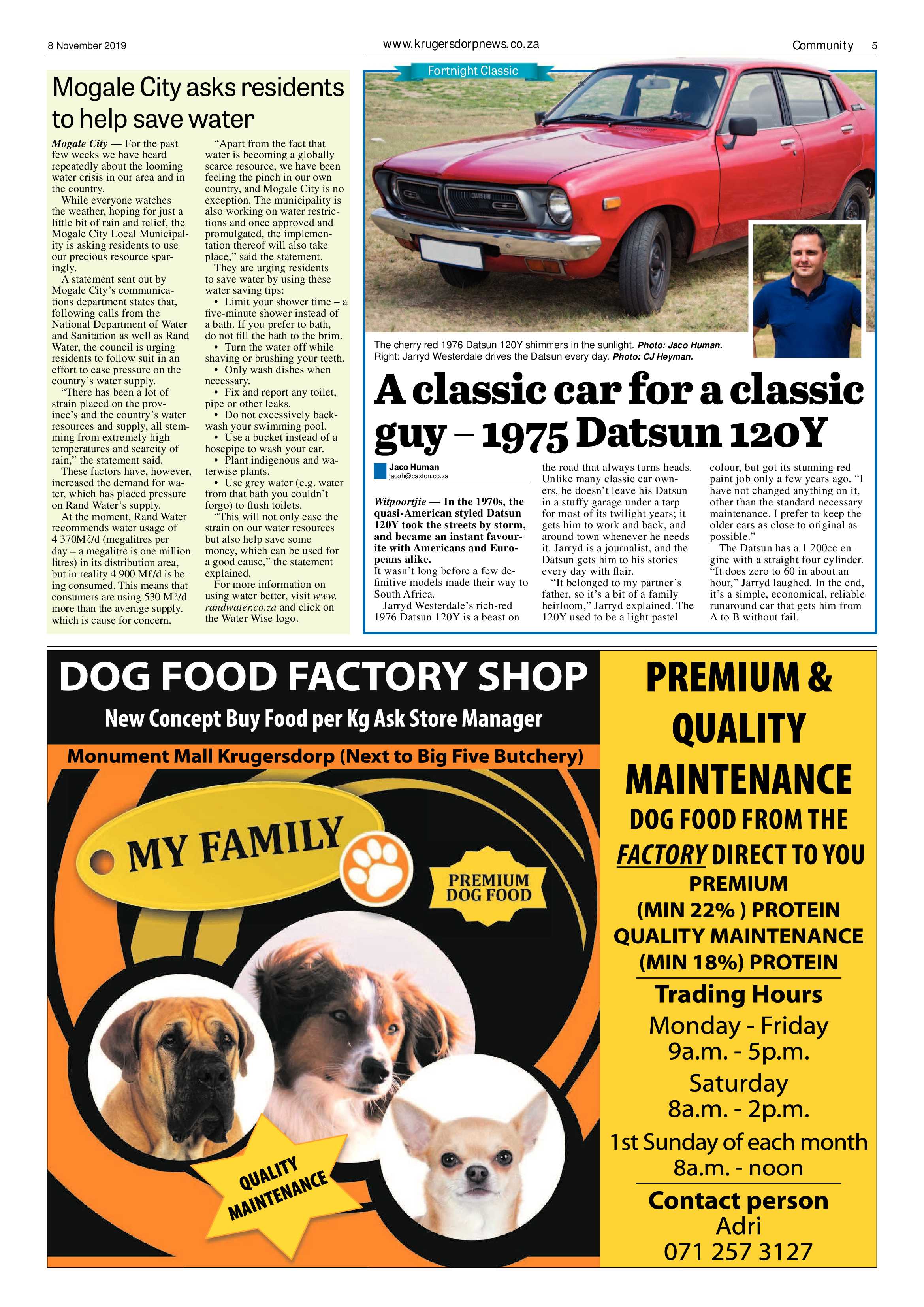 Krugersdorp News 8 November 2019 page 5