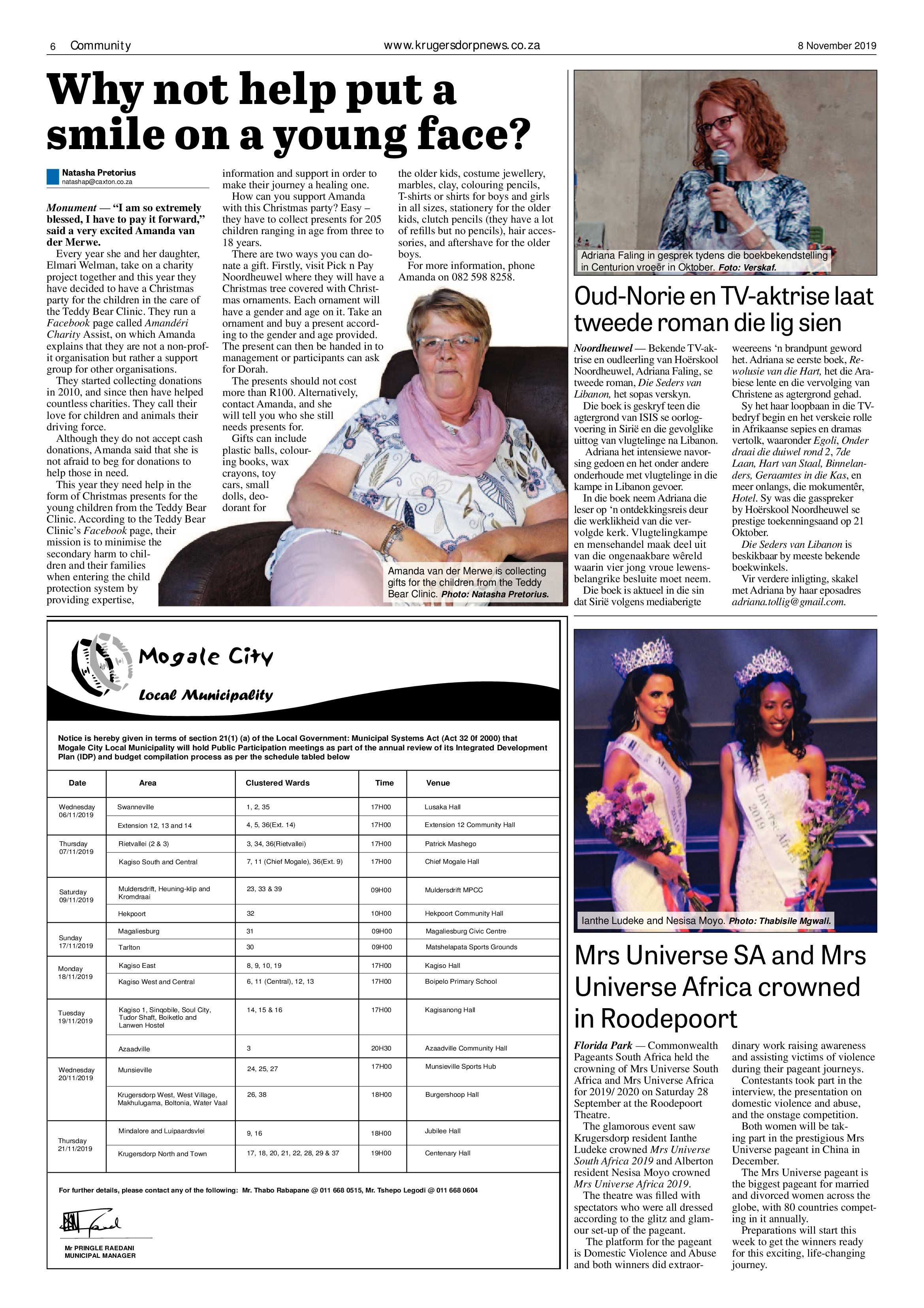 Krugersdorp News 8 November 2019 page 6