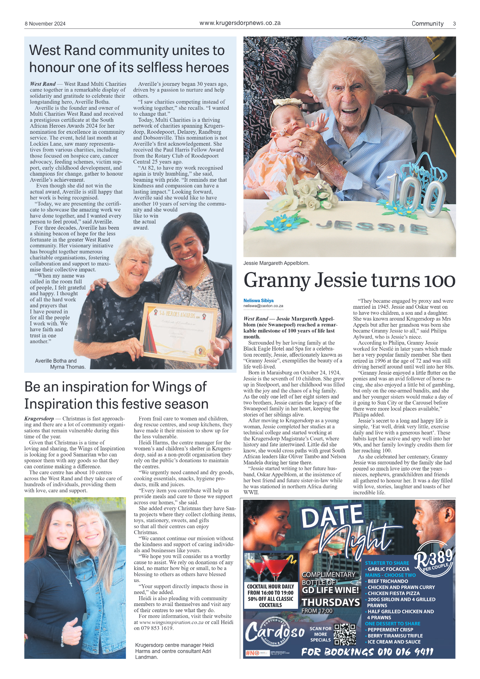Krugersdorp News 8 November 2024 page 3