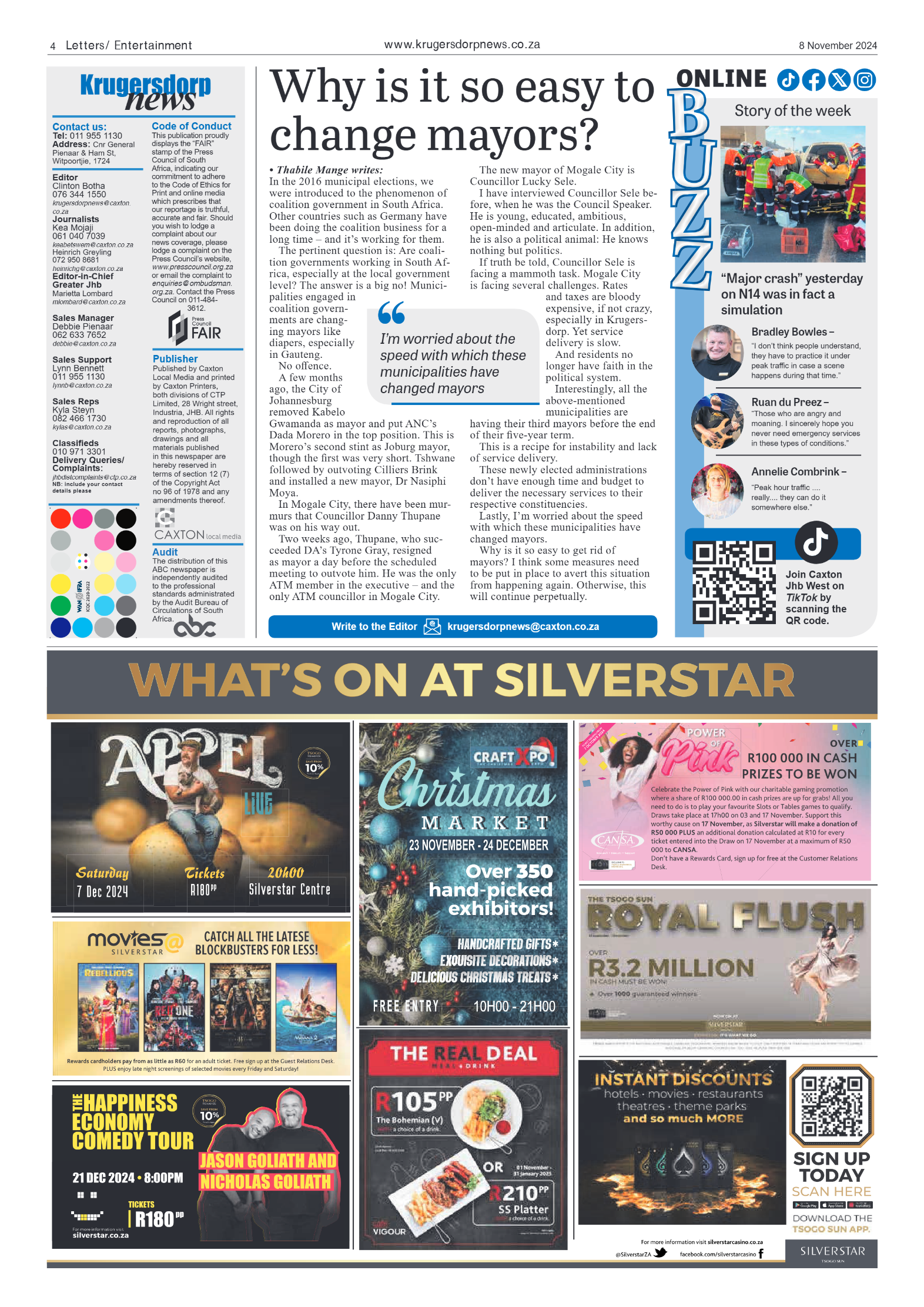 Krugersdorp News 8 November 2024 page 4