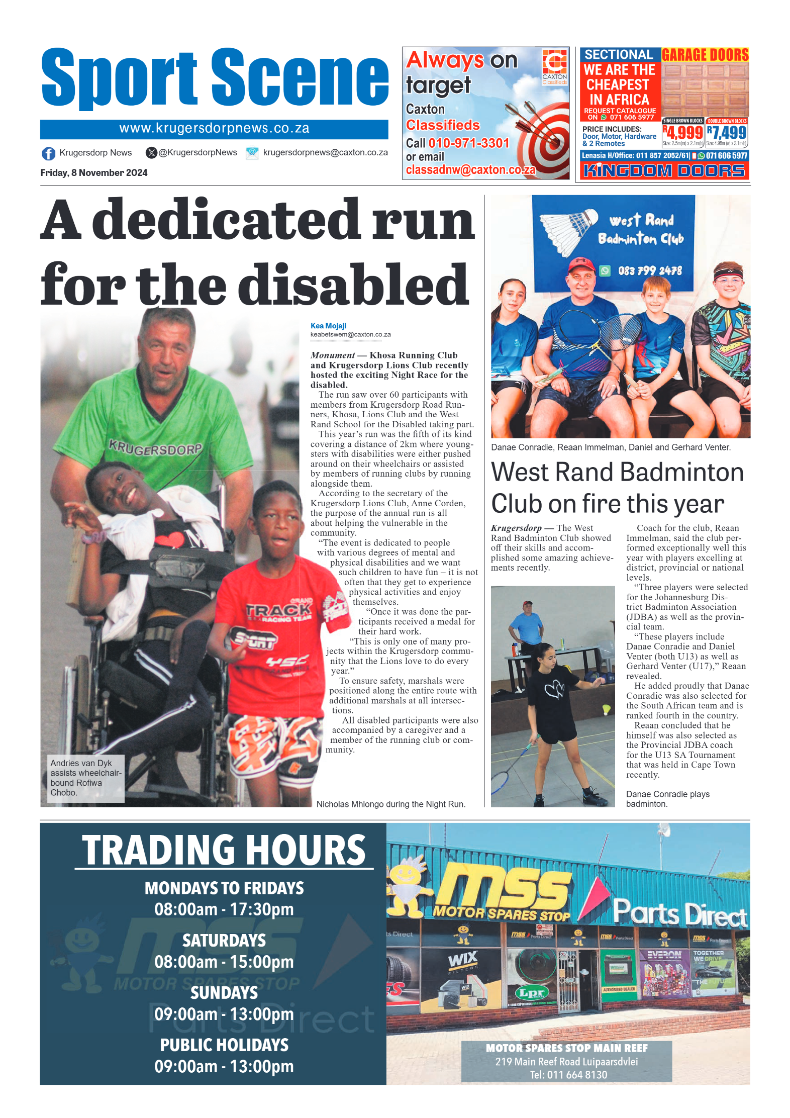Krugersdorp News 8 November 2024 page 8