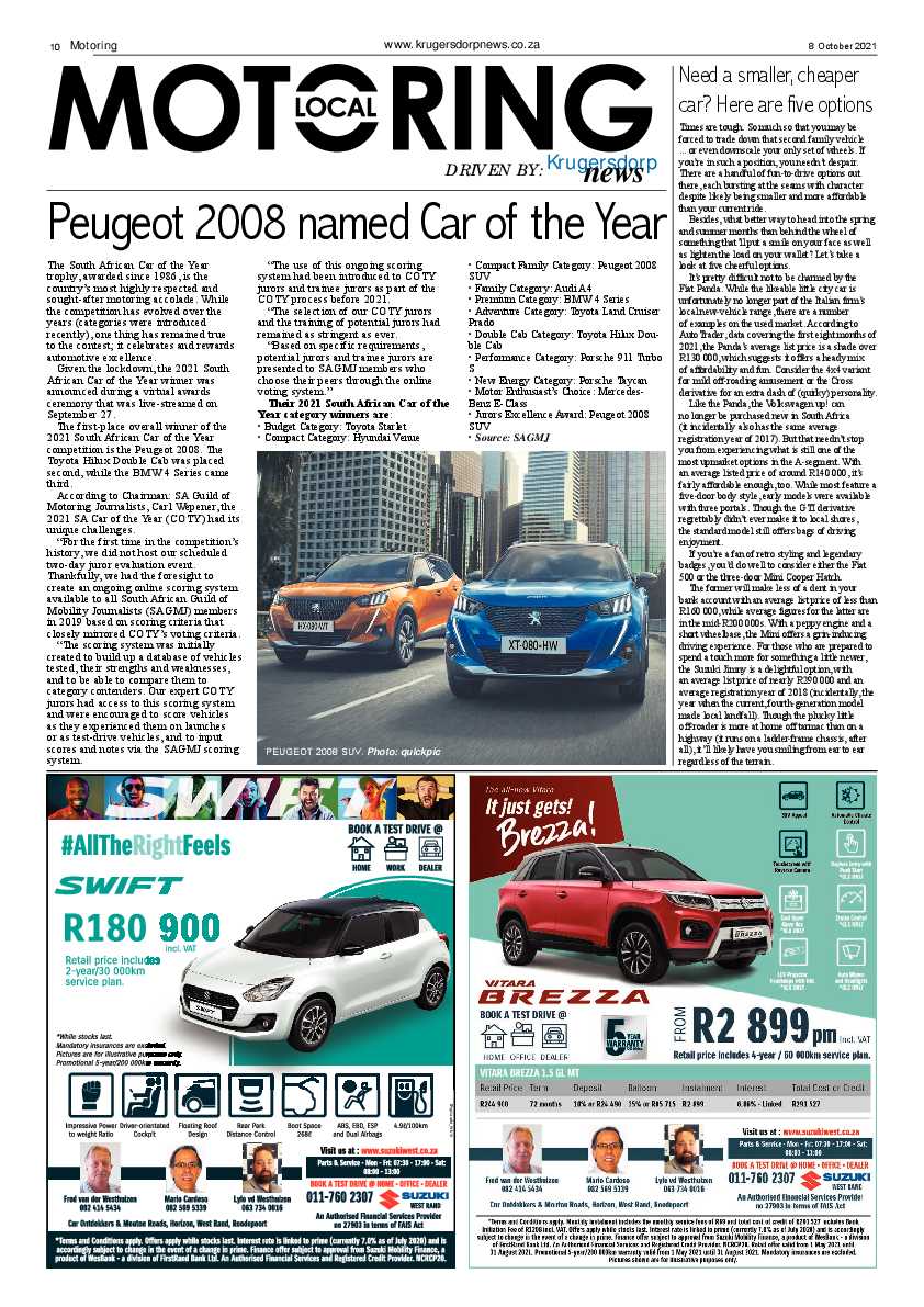 Krugersdorp News 8 October 2021 page 10