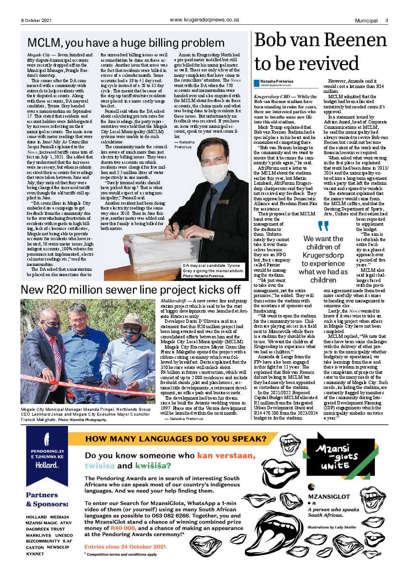 Krugersdorp News 8 October 2021 page 3