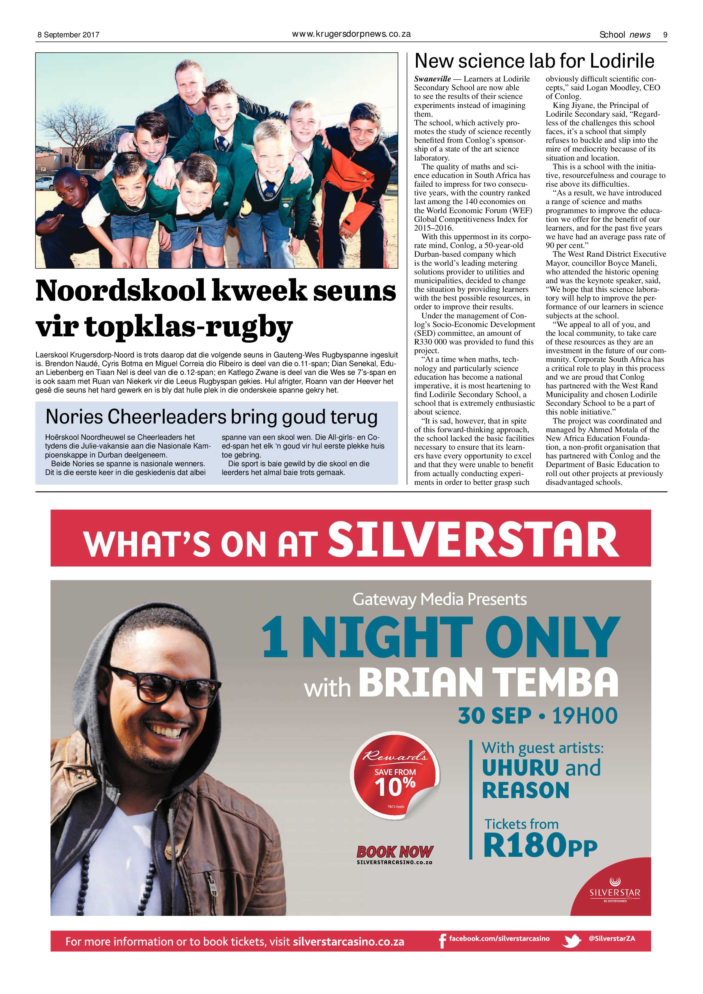 Krugersdorp News 8 September 2017 page 9