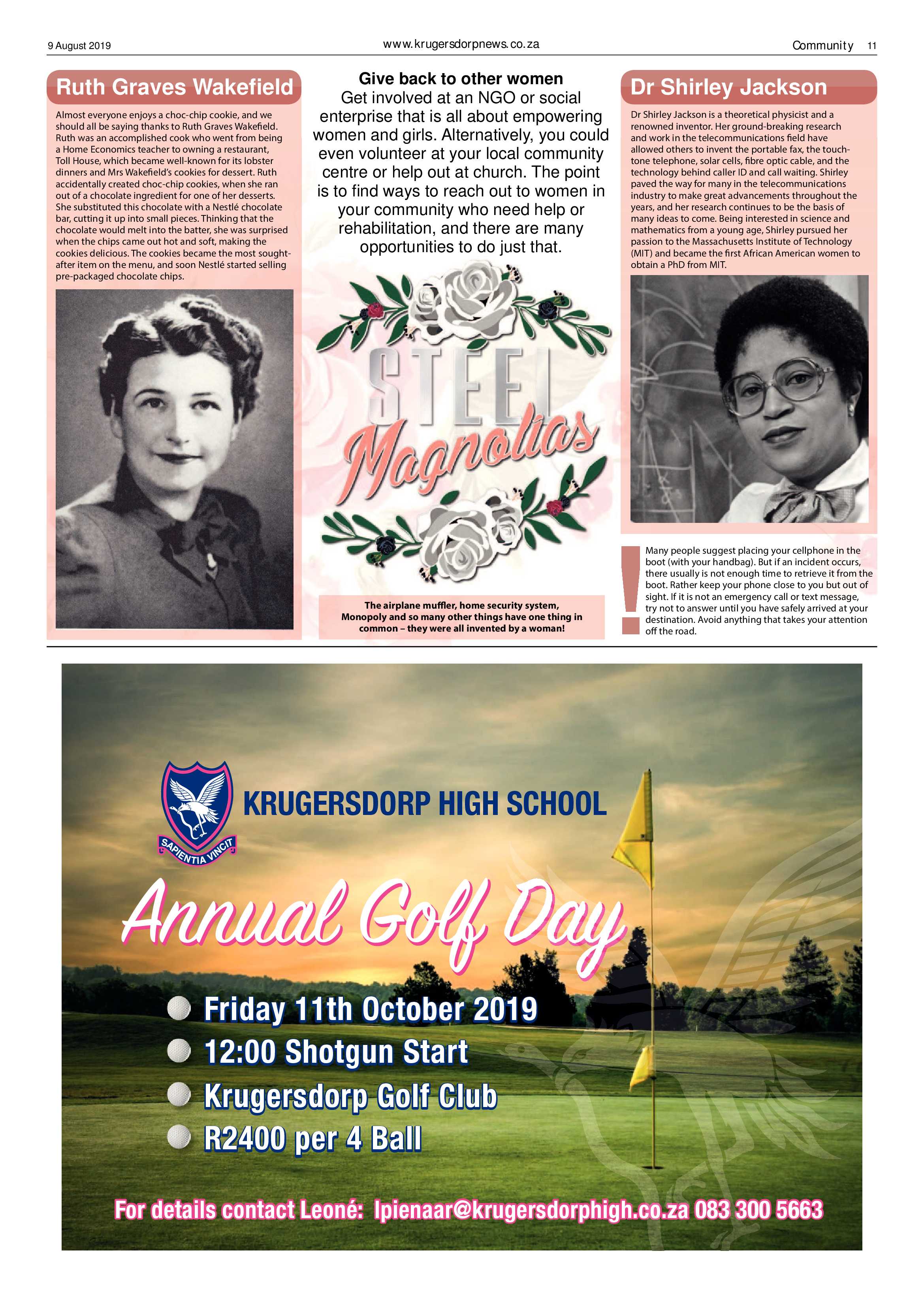 Krugersdorp News 9 August 2019 page 11