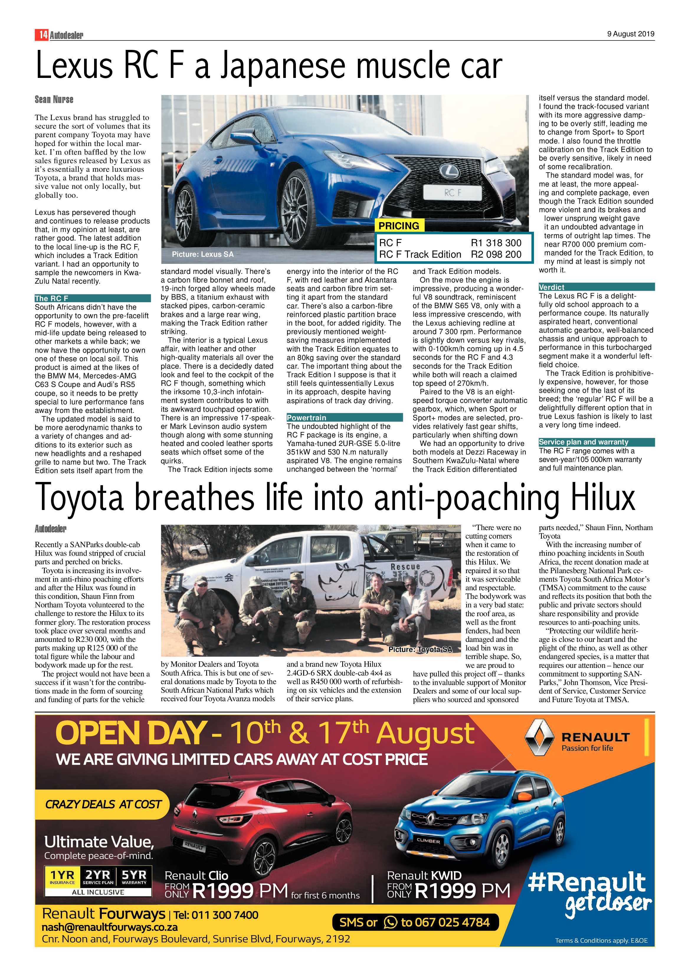 Krugersdorp News 9 August 2019 page 14