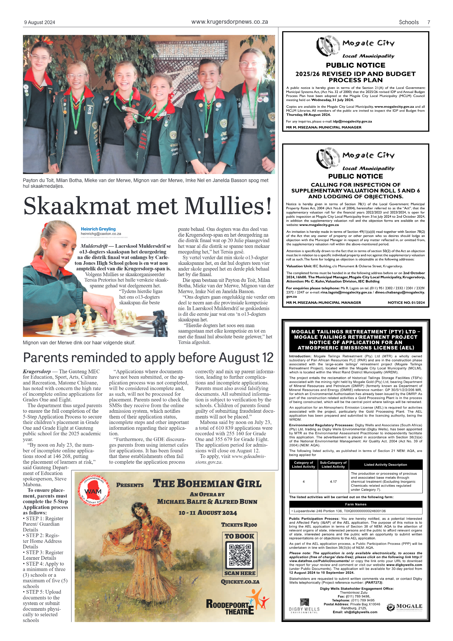 Krugersdorp News 9 August 2024 page 7