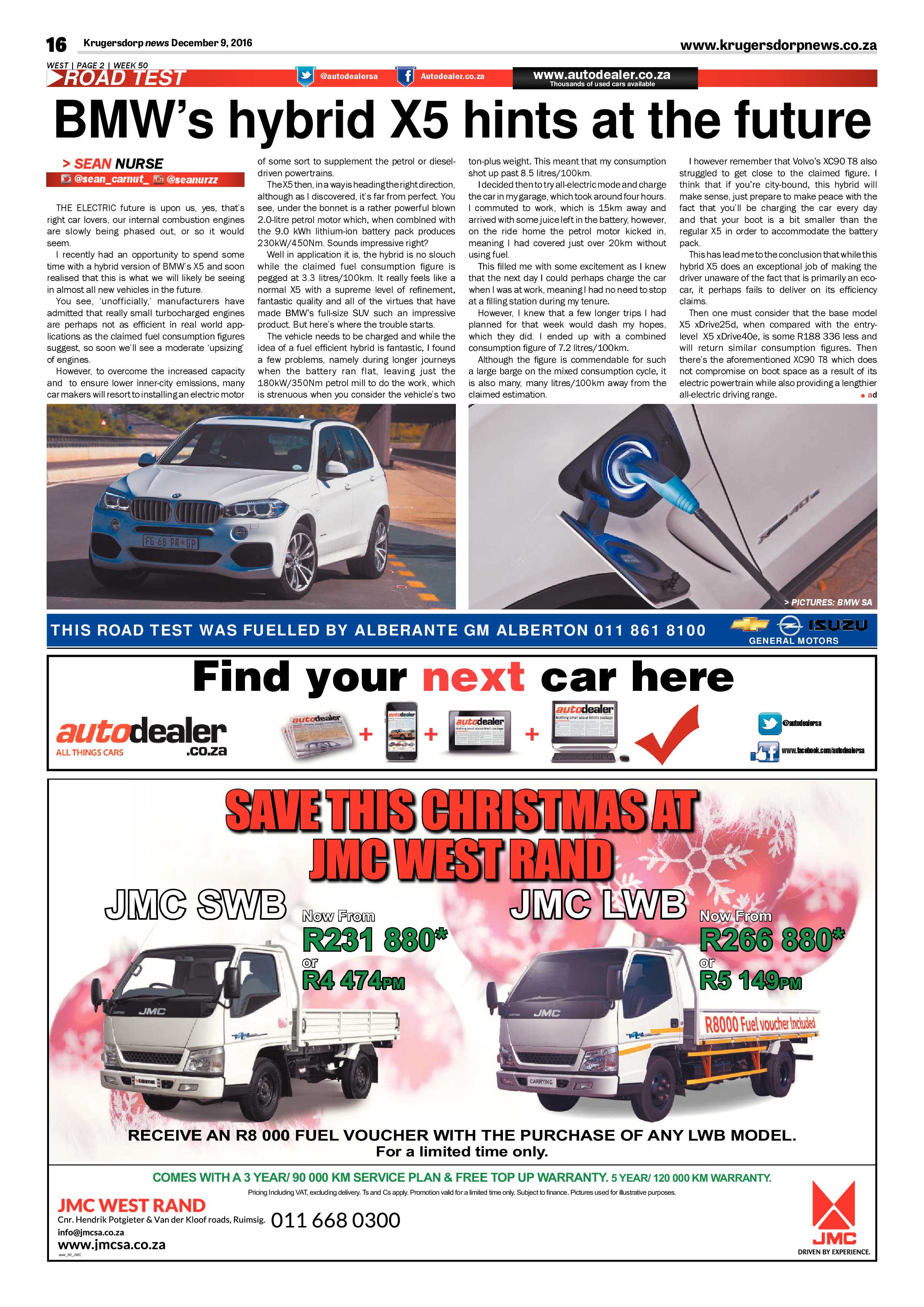Krugersdorp News 9 December 2016 page 16