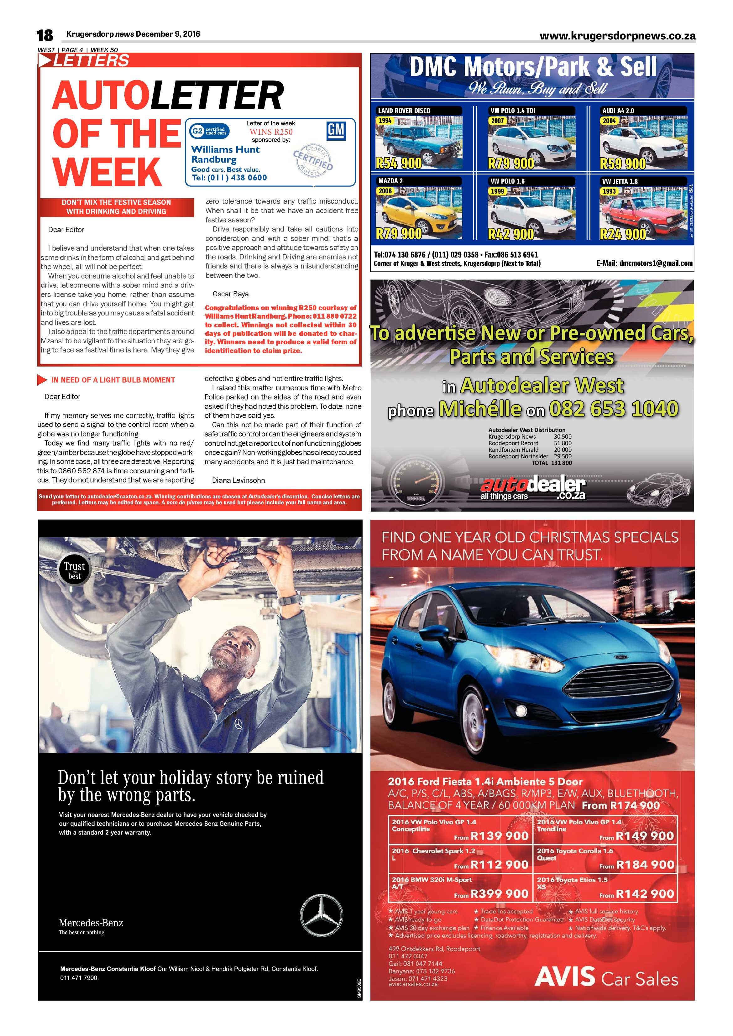 Krugersdorp News 9 December 2016 page 18