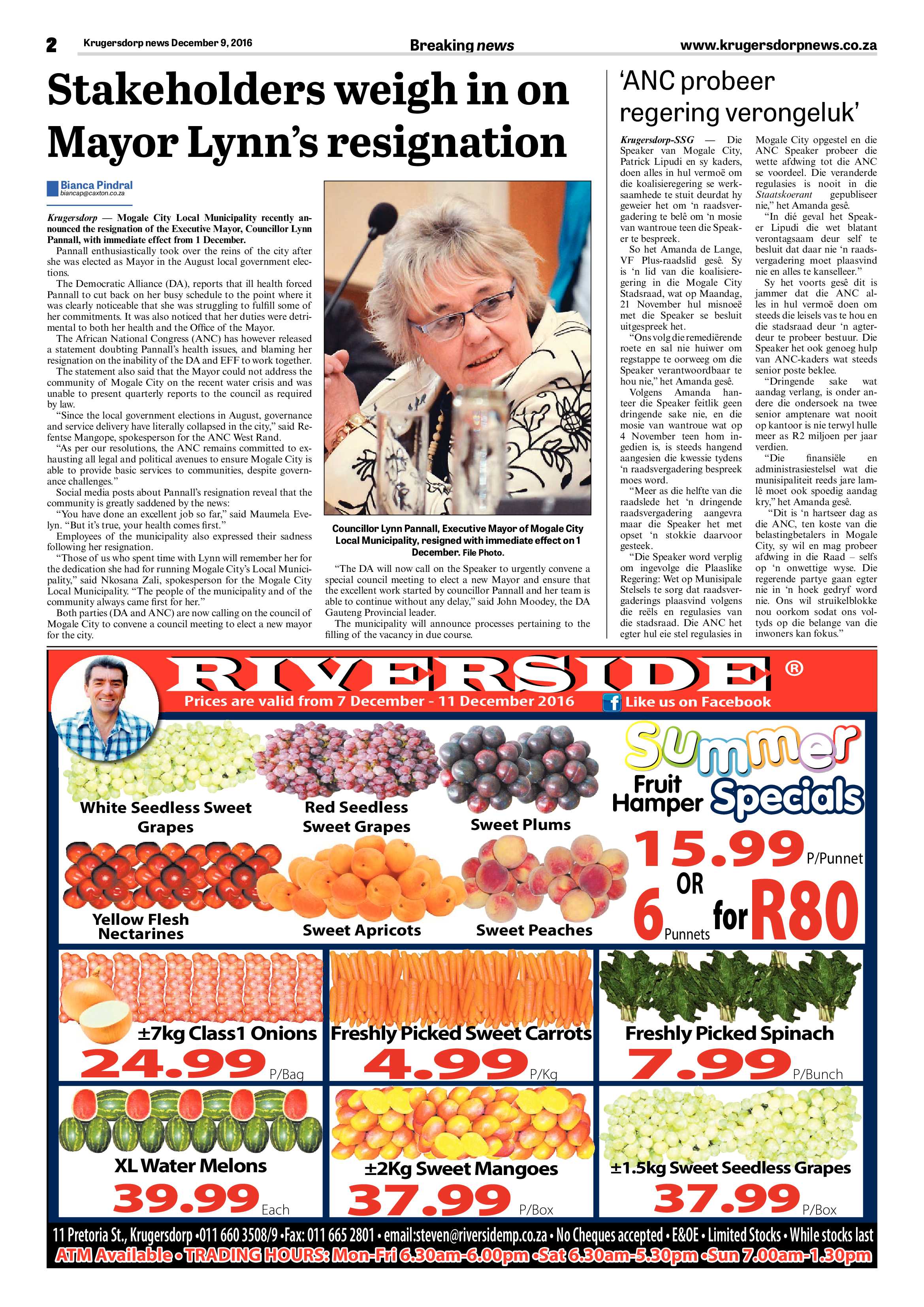 Krugersdorp News 9 December 2016 page 2