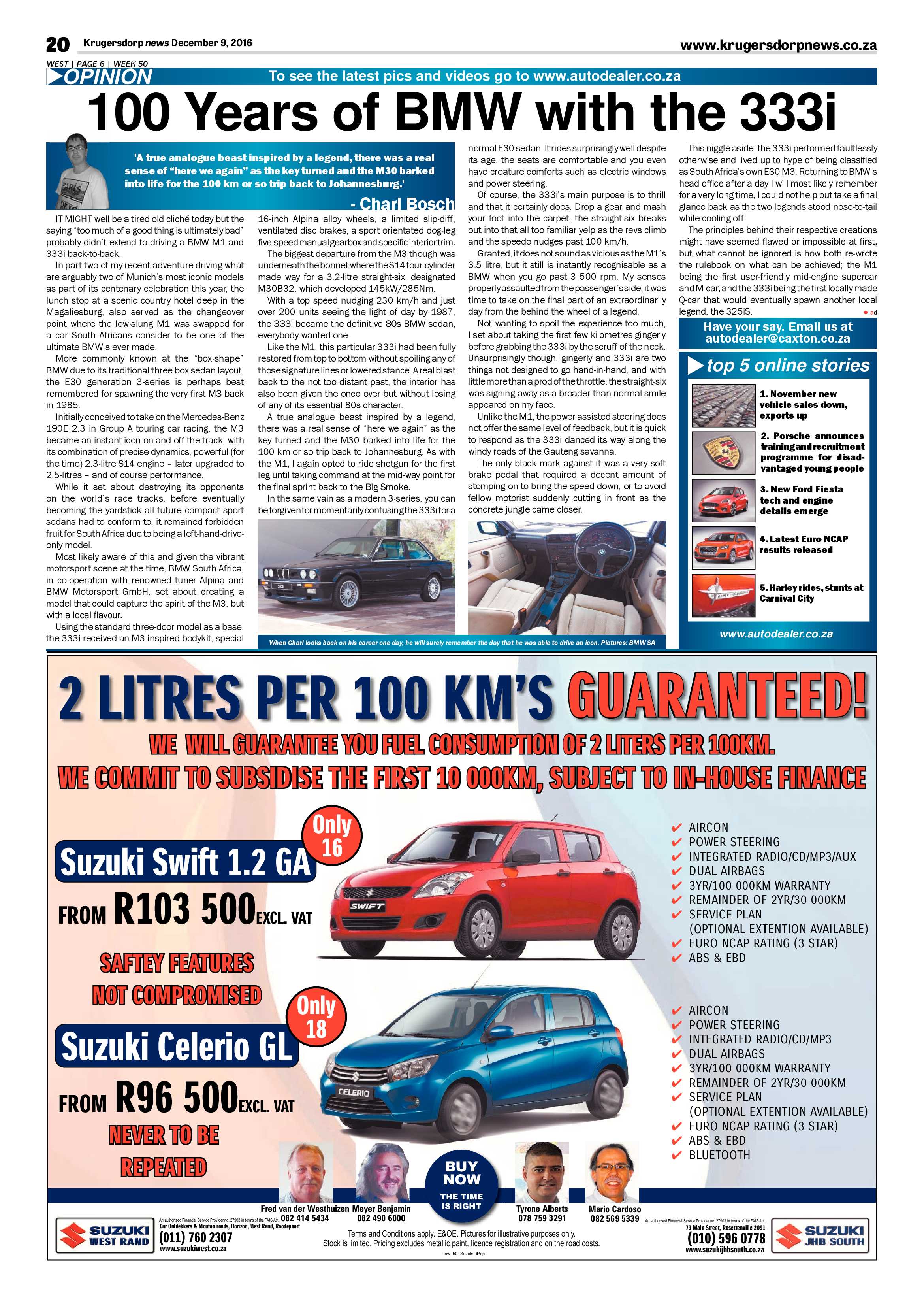 Krugersdorp News 9 December 2016 page 20