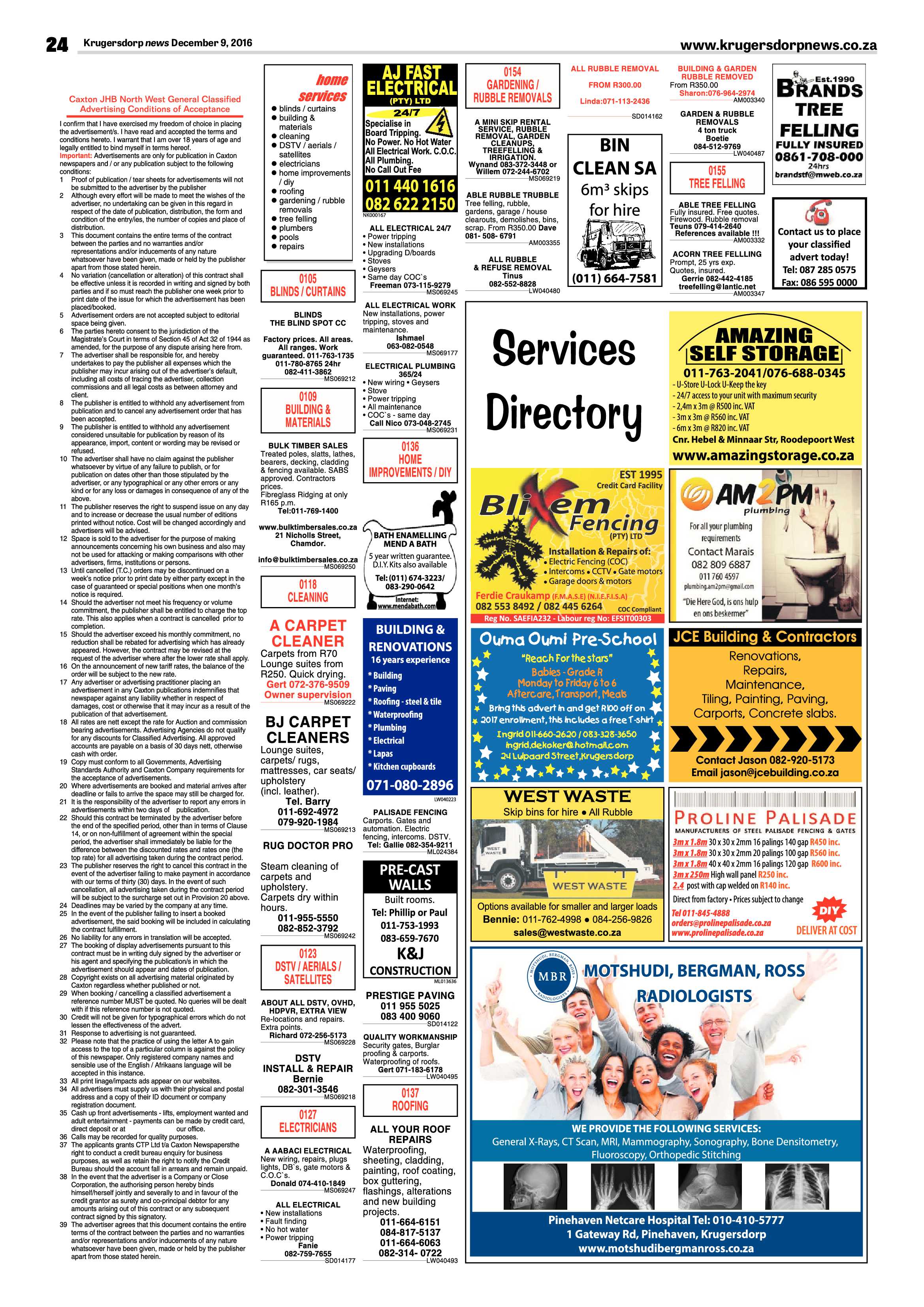 Krugersdorp News 9 December 2016 page 24