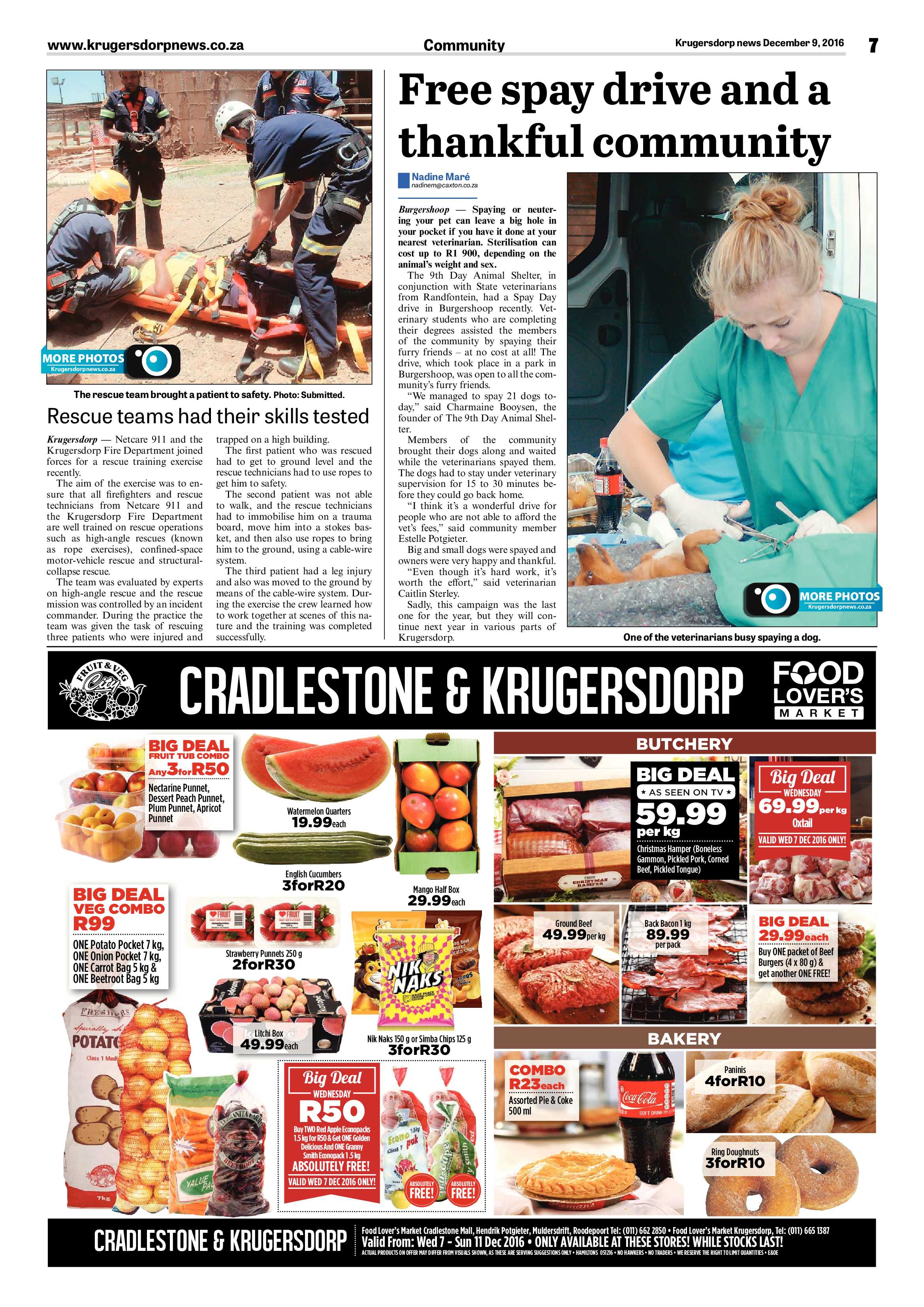 Krugersdorp News 9 December 2016 page 7