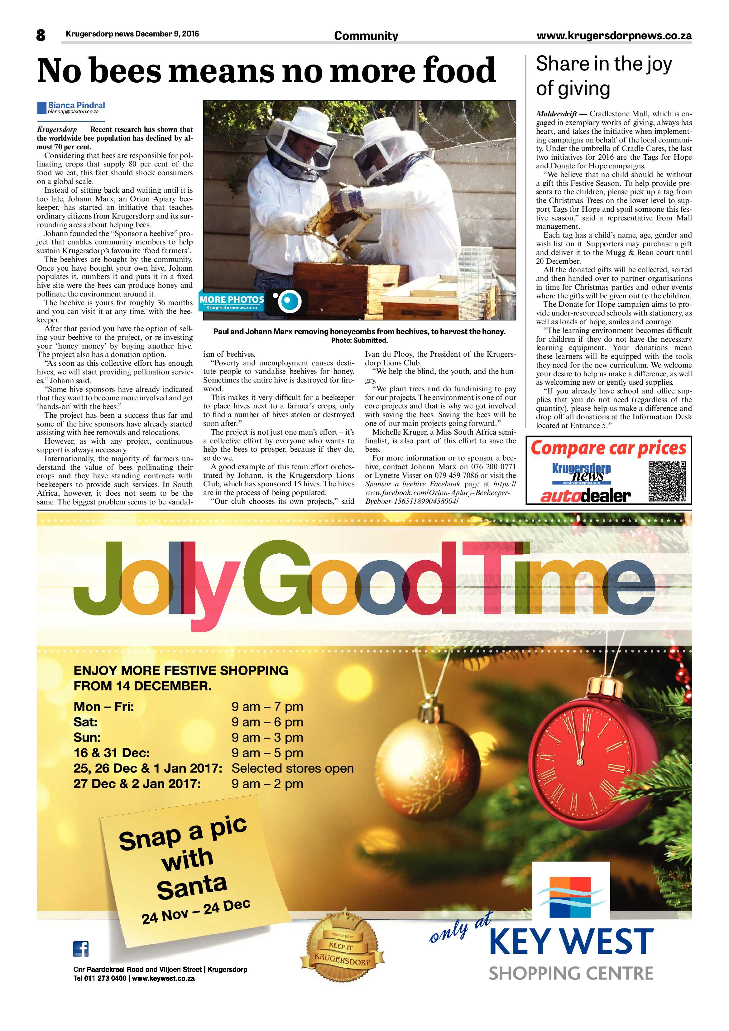 Krugersdorp News 9 December 2016 page 8