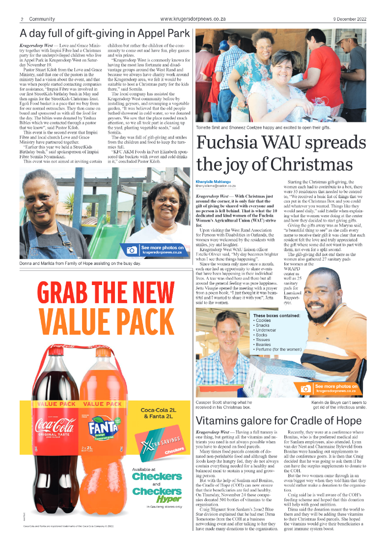 Krugersdorp News 9 December 2022 page 2
