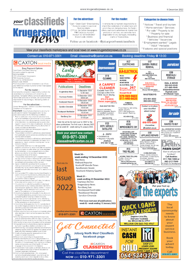 Krugersdorp News 9 December 2022 page 6