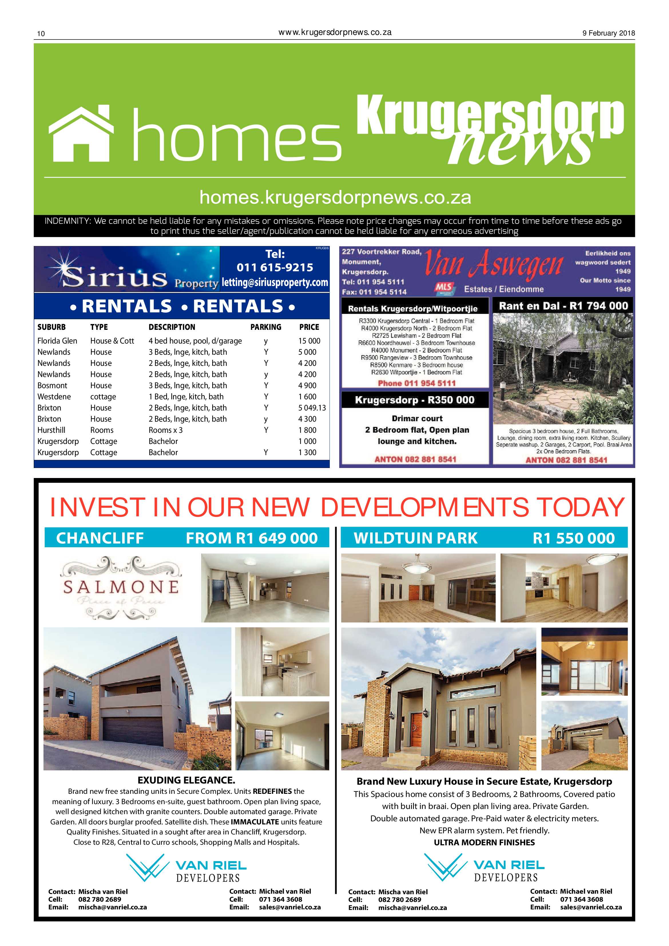 Krugersdorp News 9 February 2018 page 10