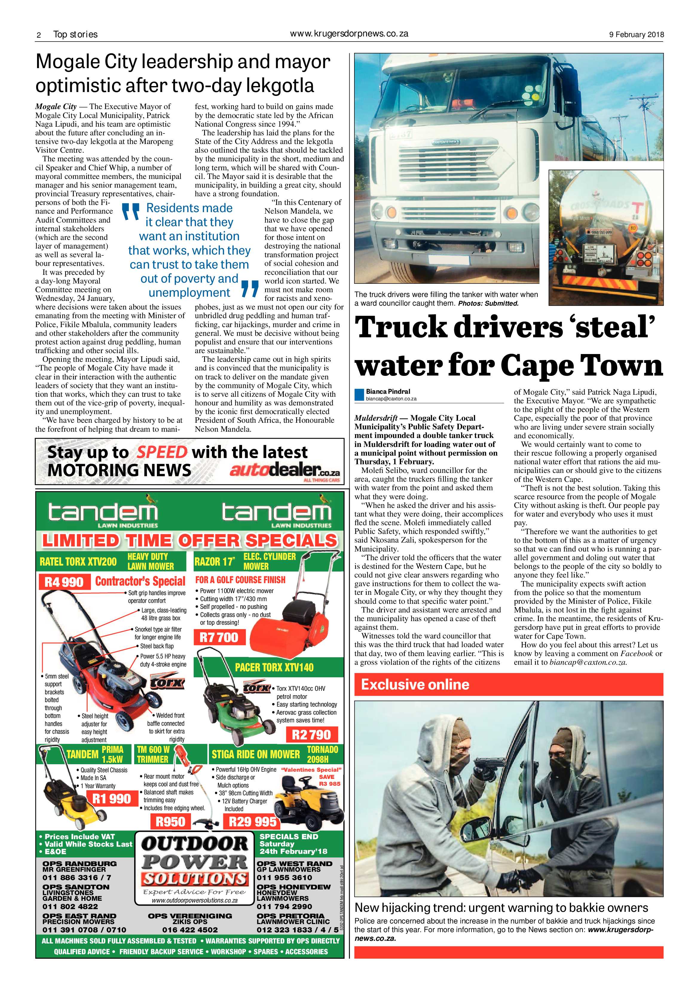 Krugersdorp News 9 February 2018 page 2
