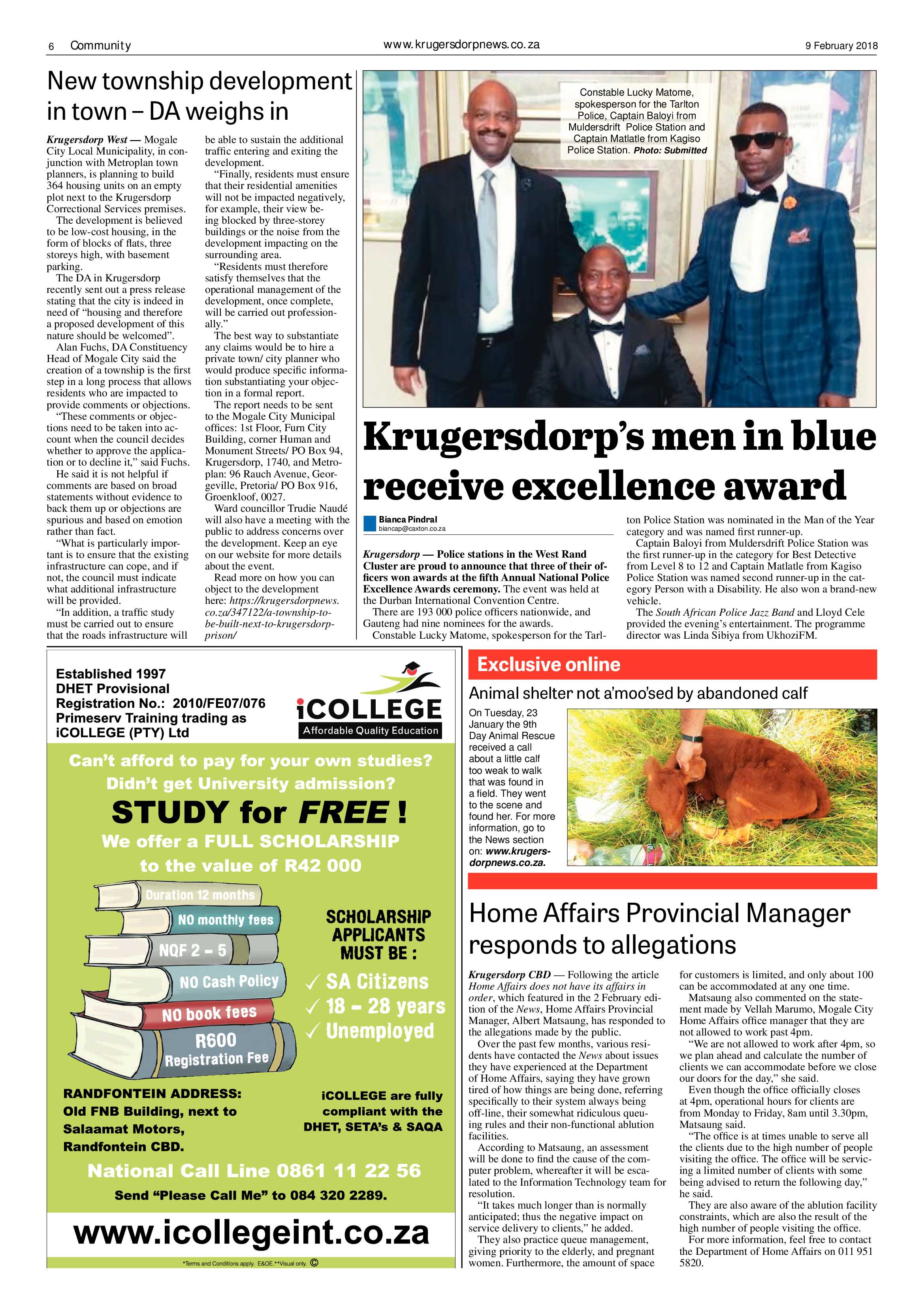 Krugersdorp News 9 February 2018 page 6
