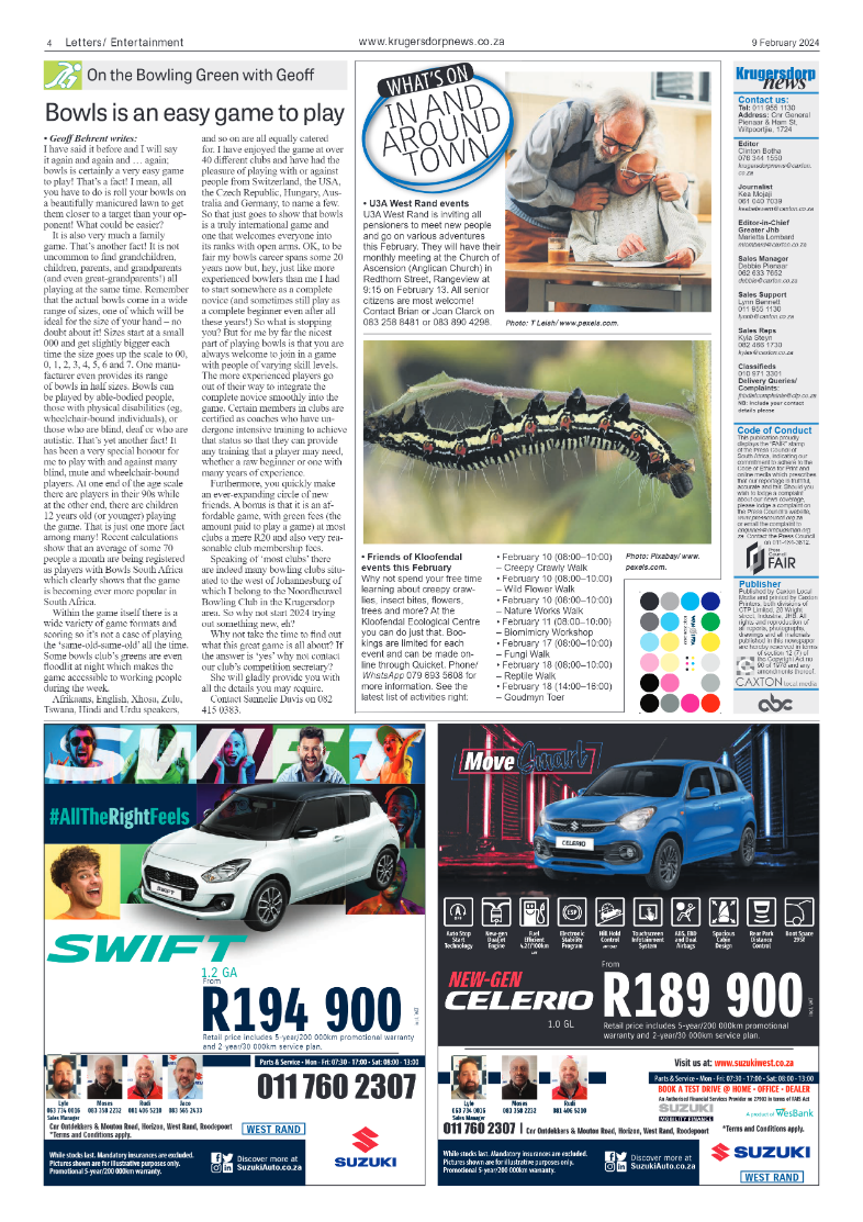Krugersdorp News 9 February 2024 page 4