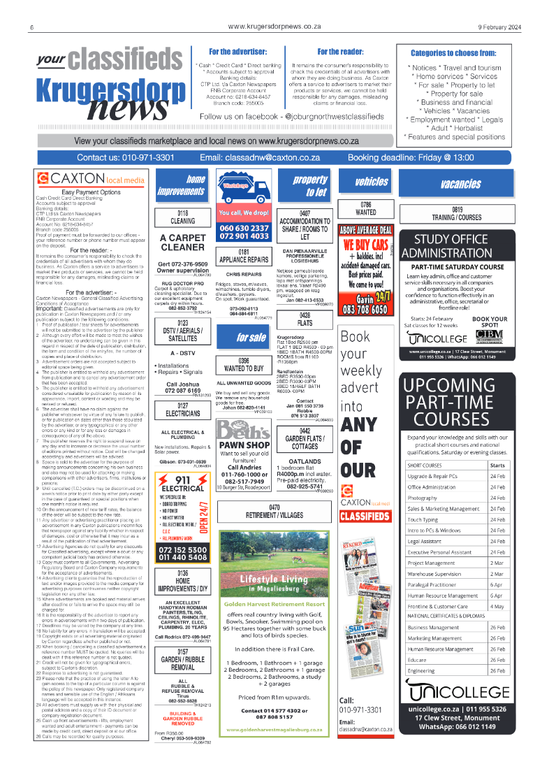 Krugersdorp News 9 February 2024 page 6