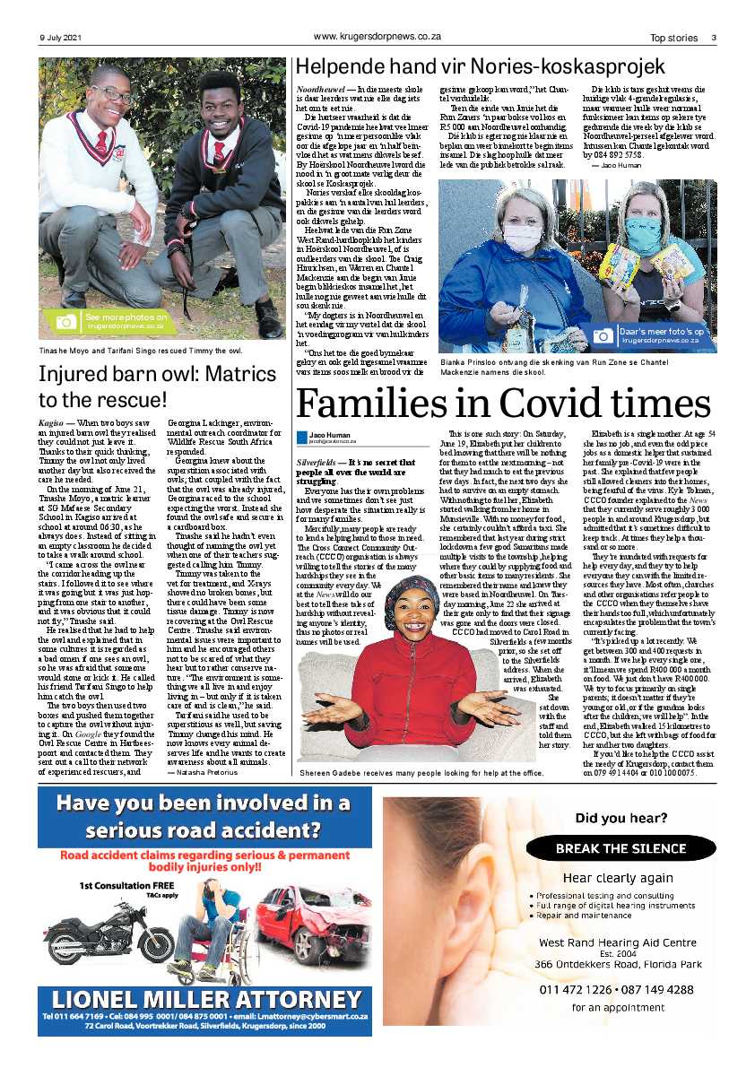 Krugersdorp News 9 July 2021 page 3