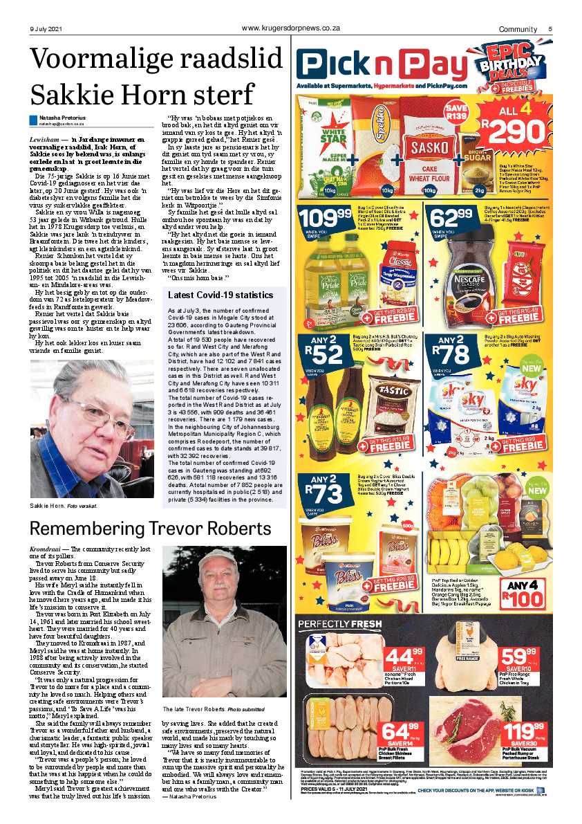 Krugersdorp News 9 July 2021 page 5