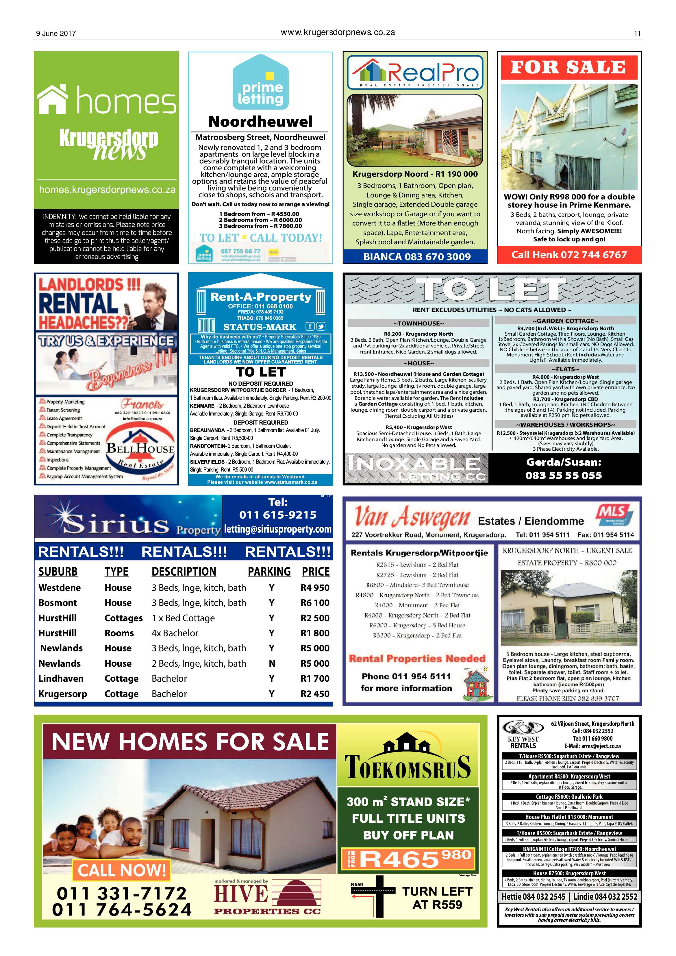 Krugersdorp News 9 June 2017 page 11