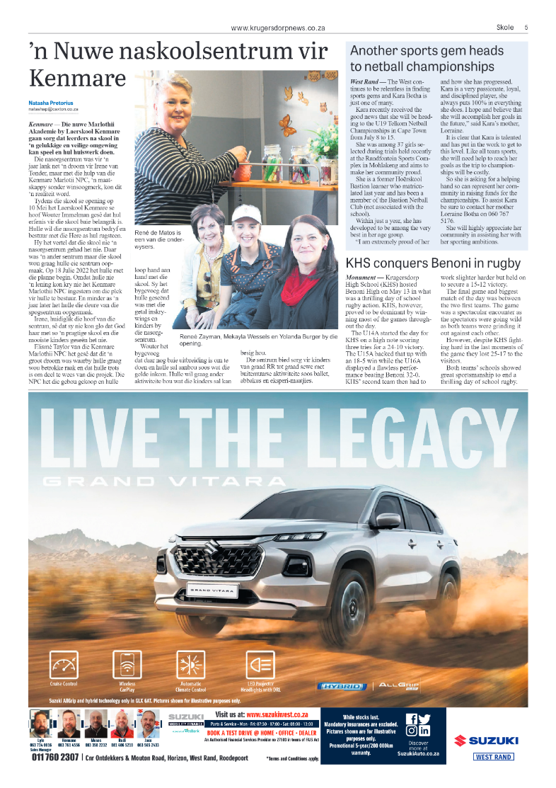 Kruguersdorp News 9 June 2023 page 5