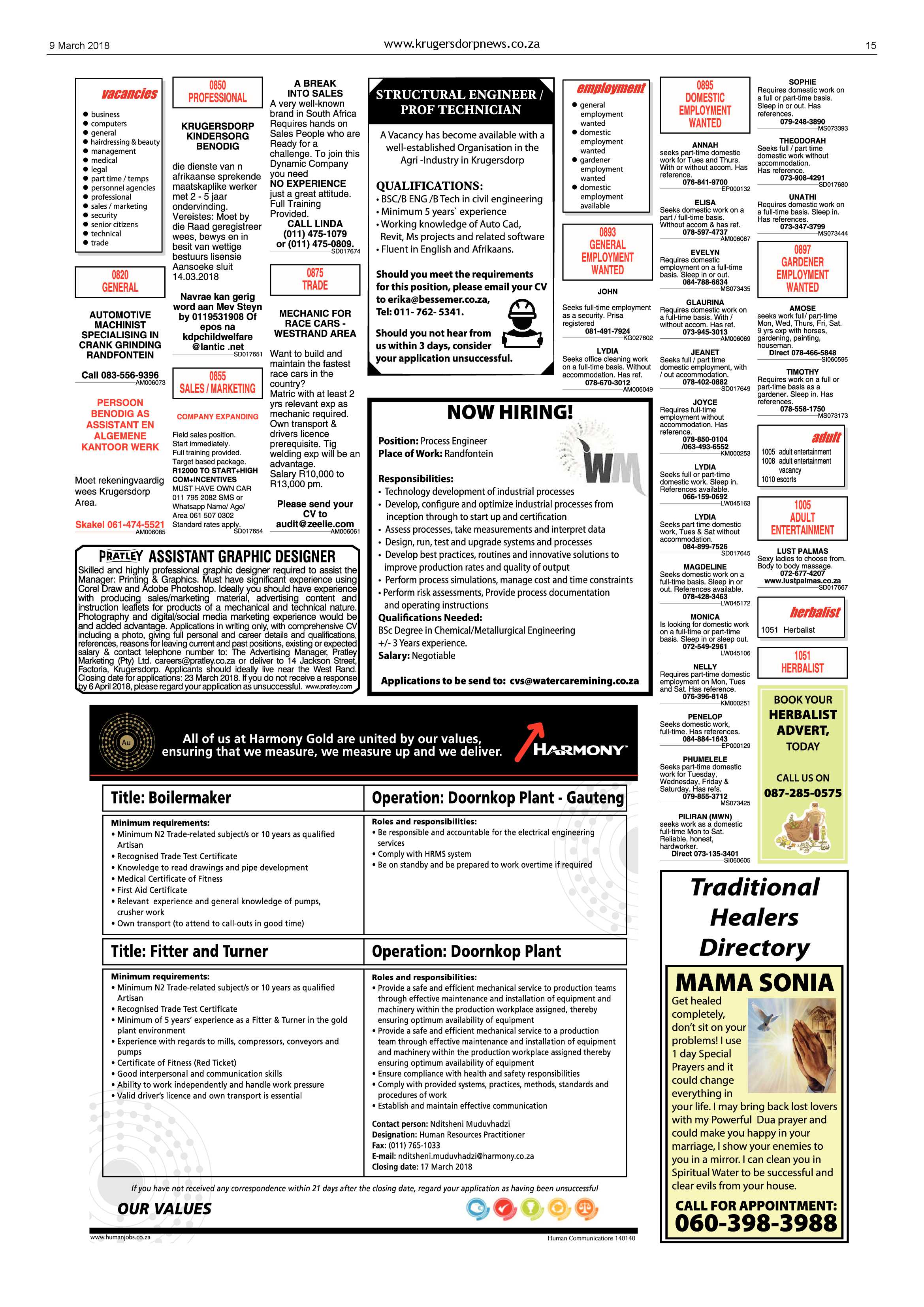 Krugersdorp News 9 March 2018 page 15