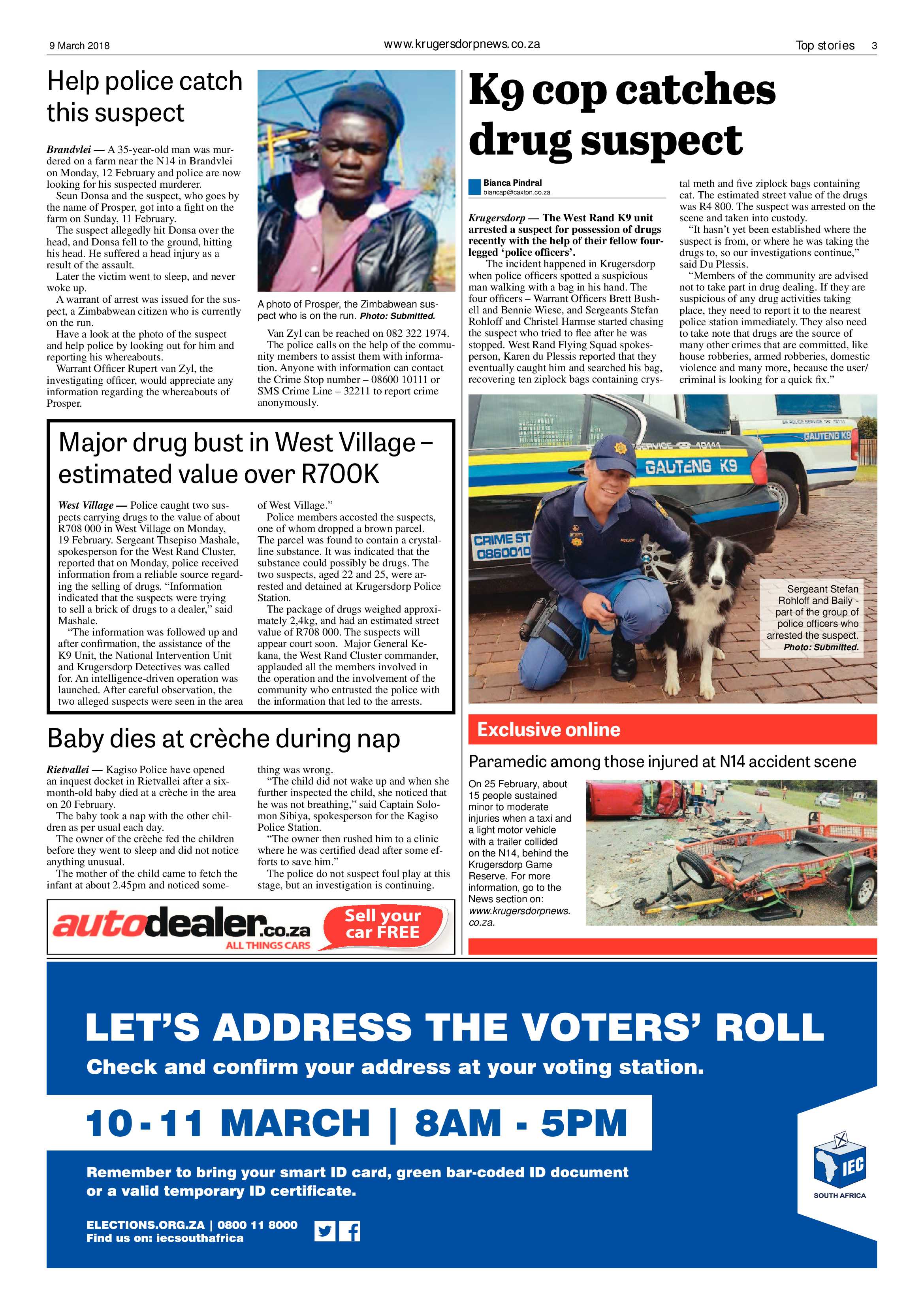 Krugersdorp News 9 March 2018 page 3