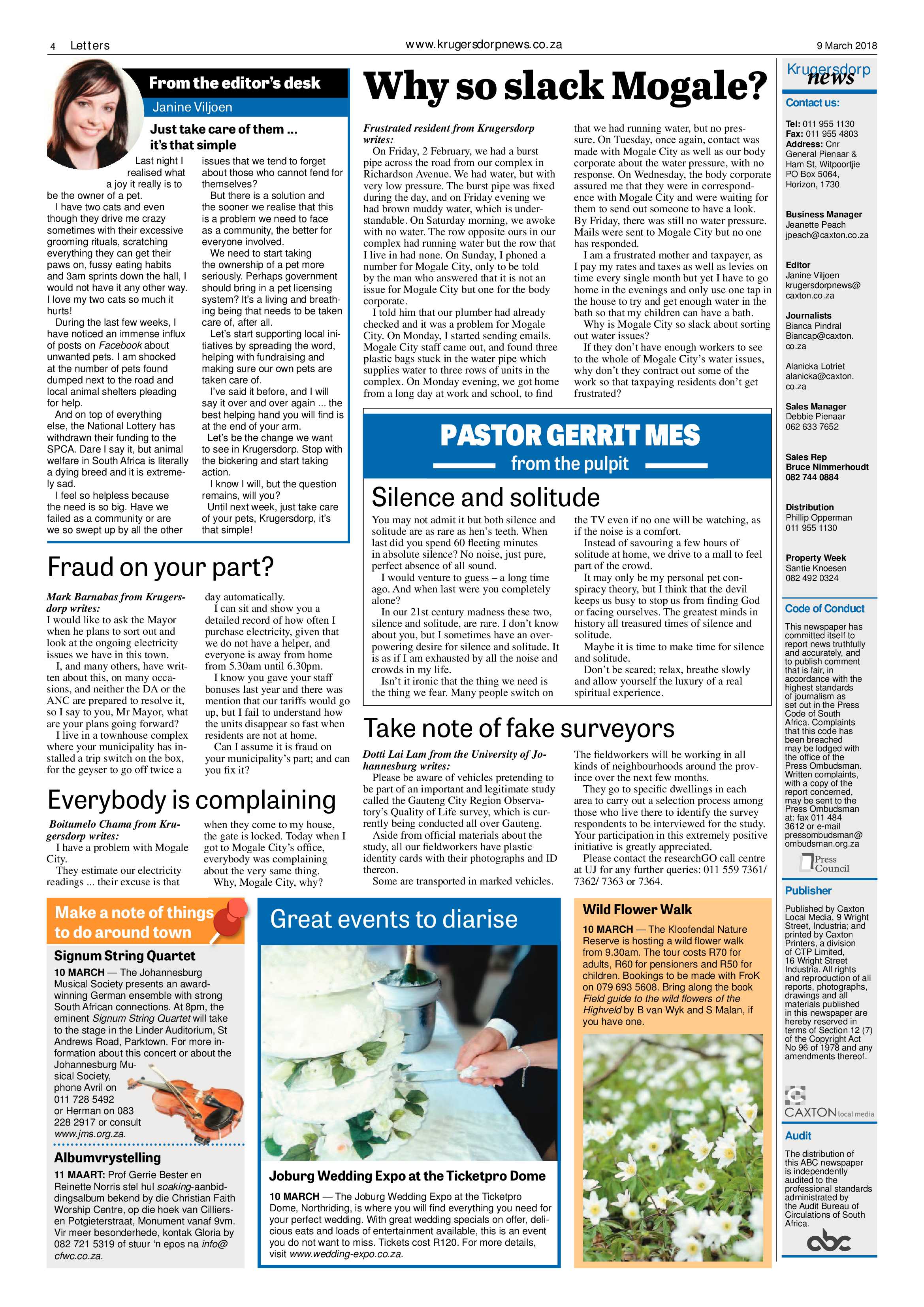 Krugersdorp News 9 March 2018 page 4