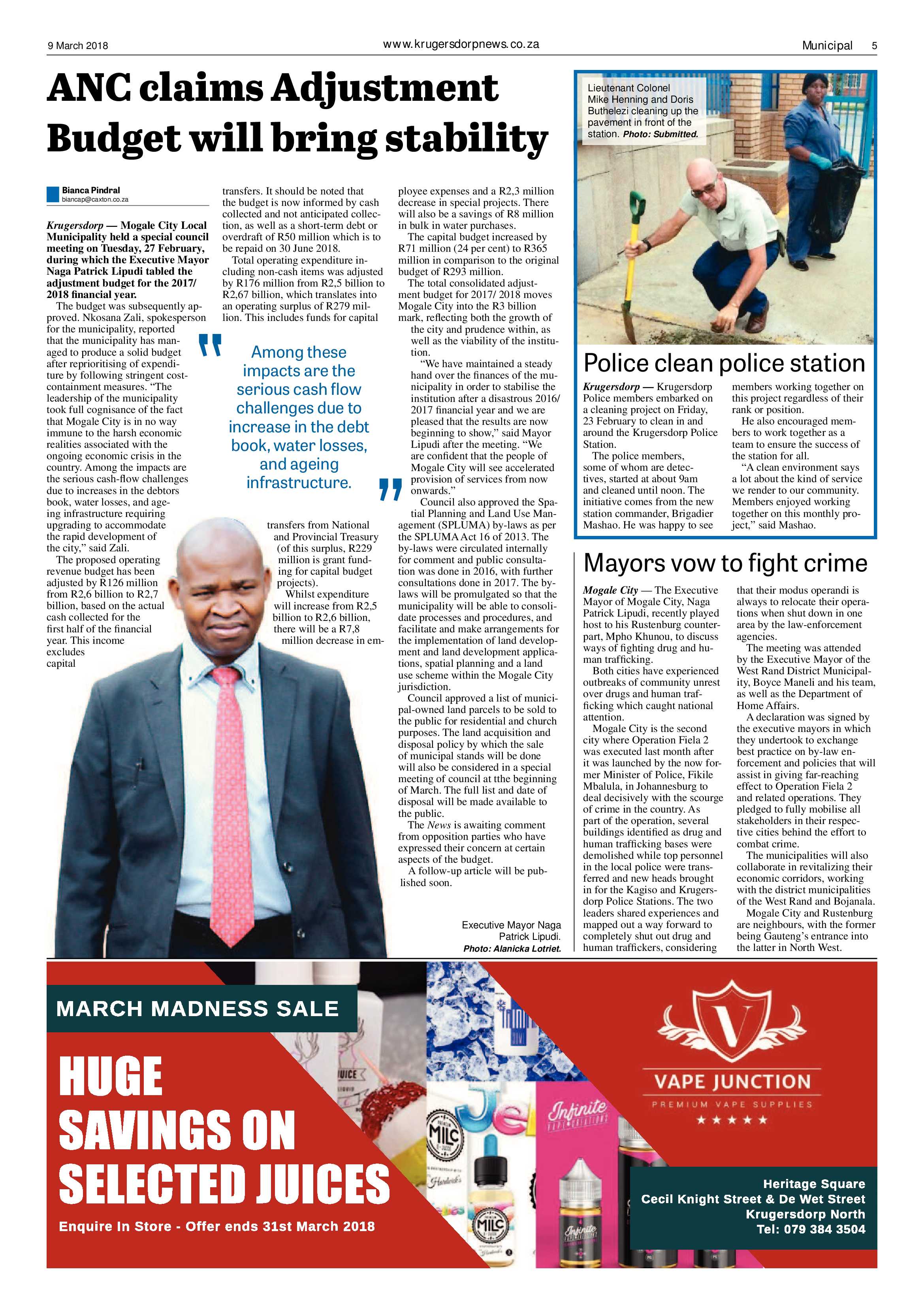 Krugersdorp News 9 March 2018 page 5