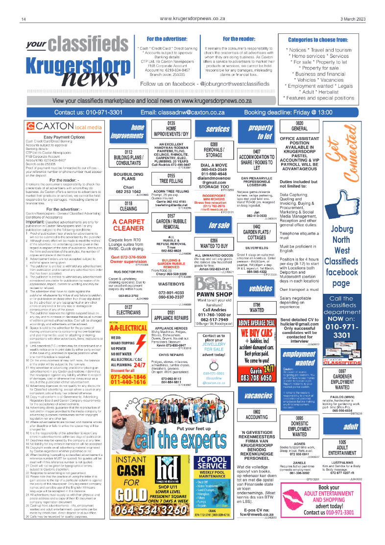 Krugersdorp News 3 March 2023 page 15