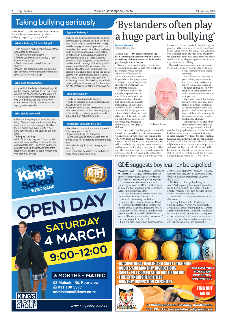 Krugersdorp News 3 March 2023 page 3