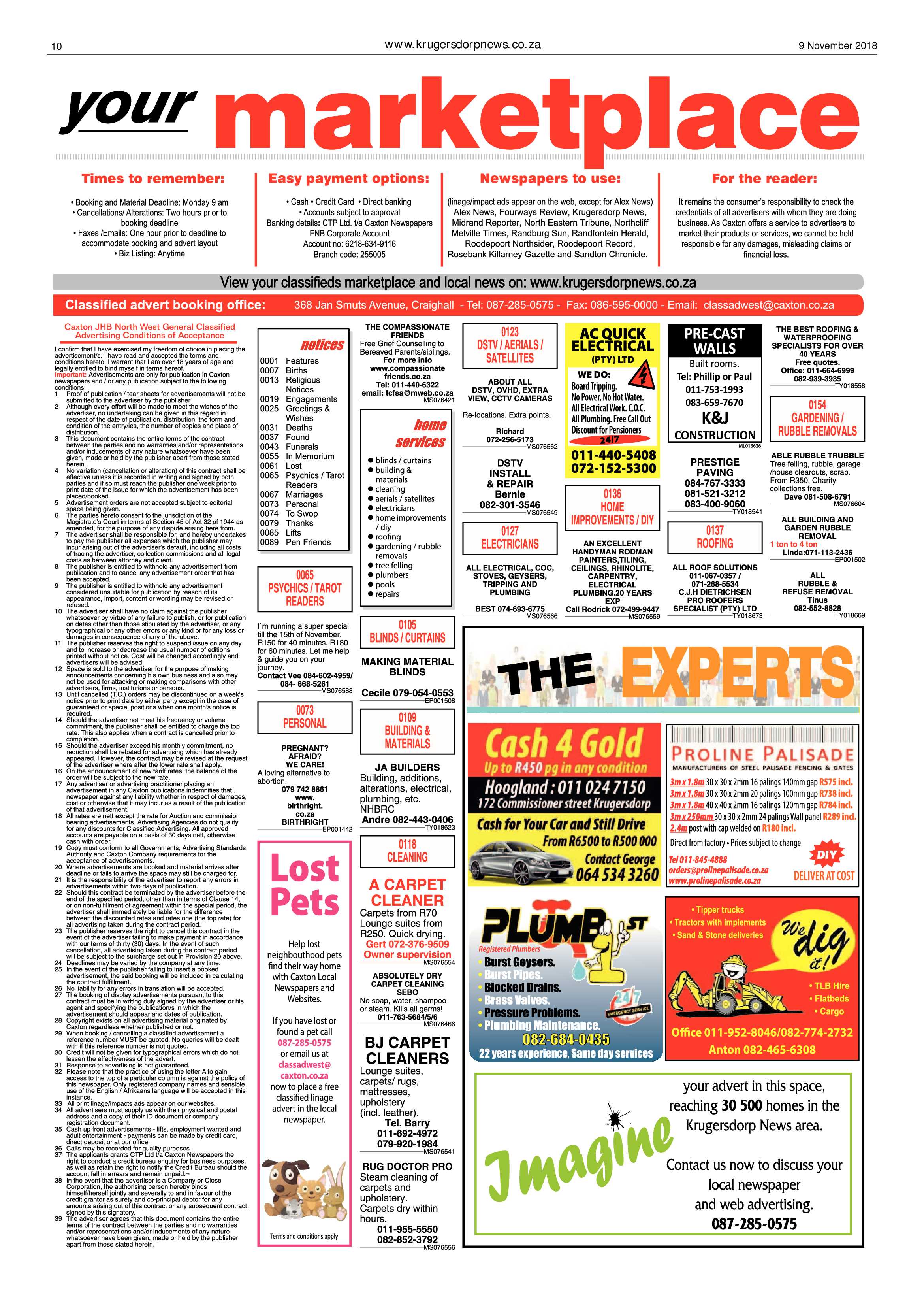 Krugersdorp News 9 November 2018 page 10