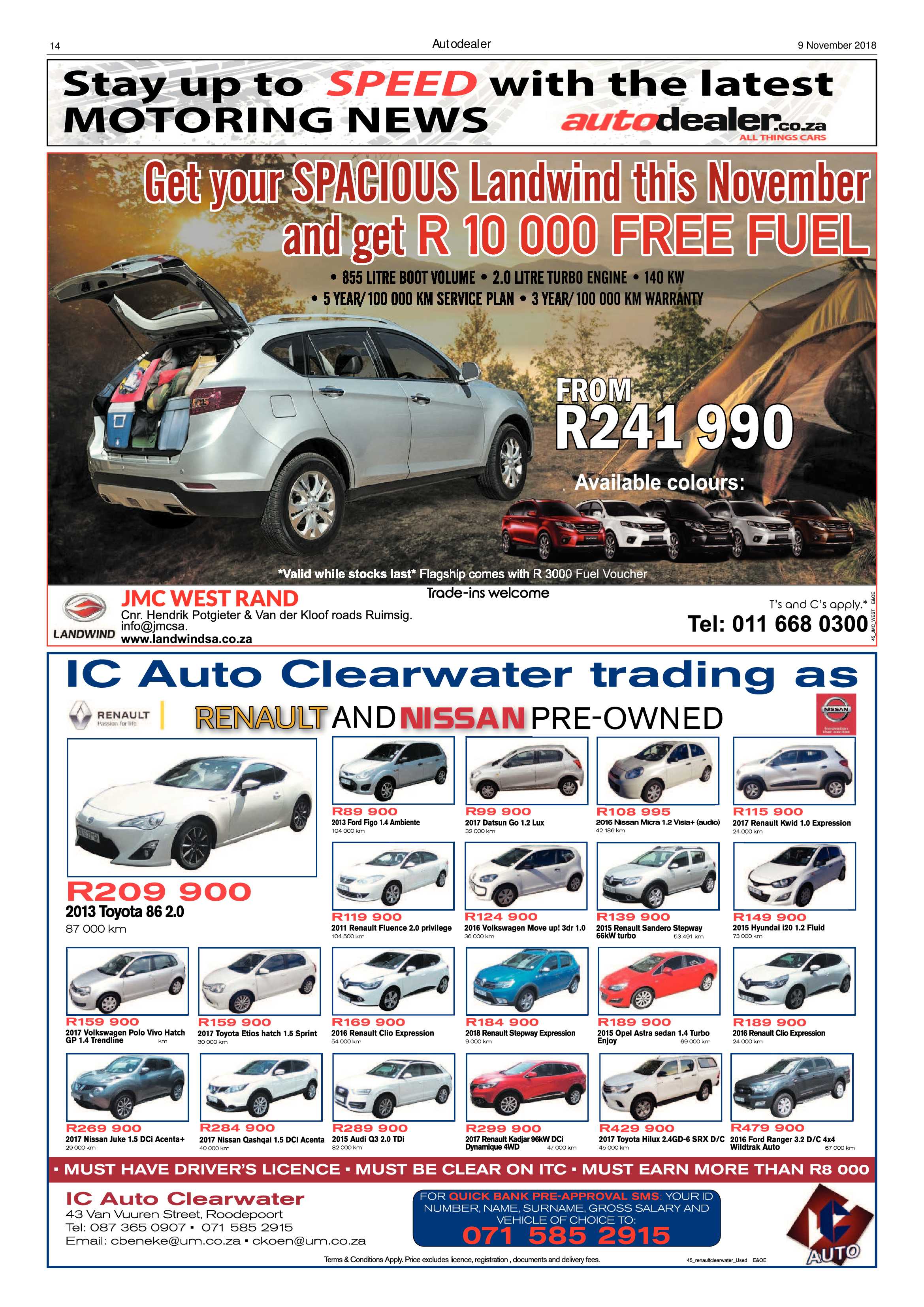 Krugersdorp News 9 November 2018 page 14