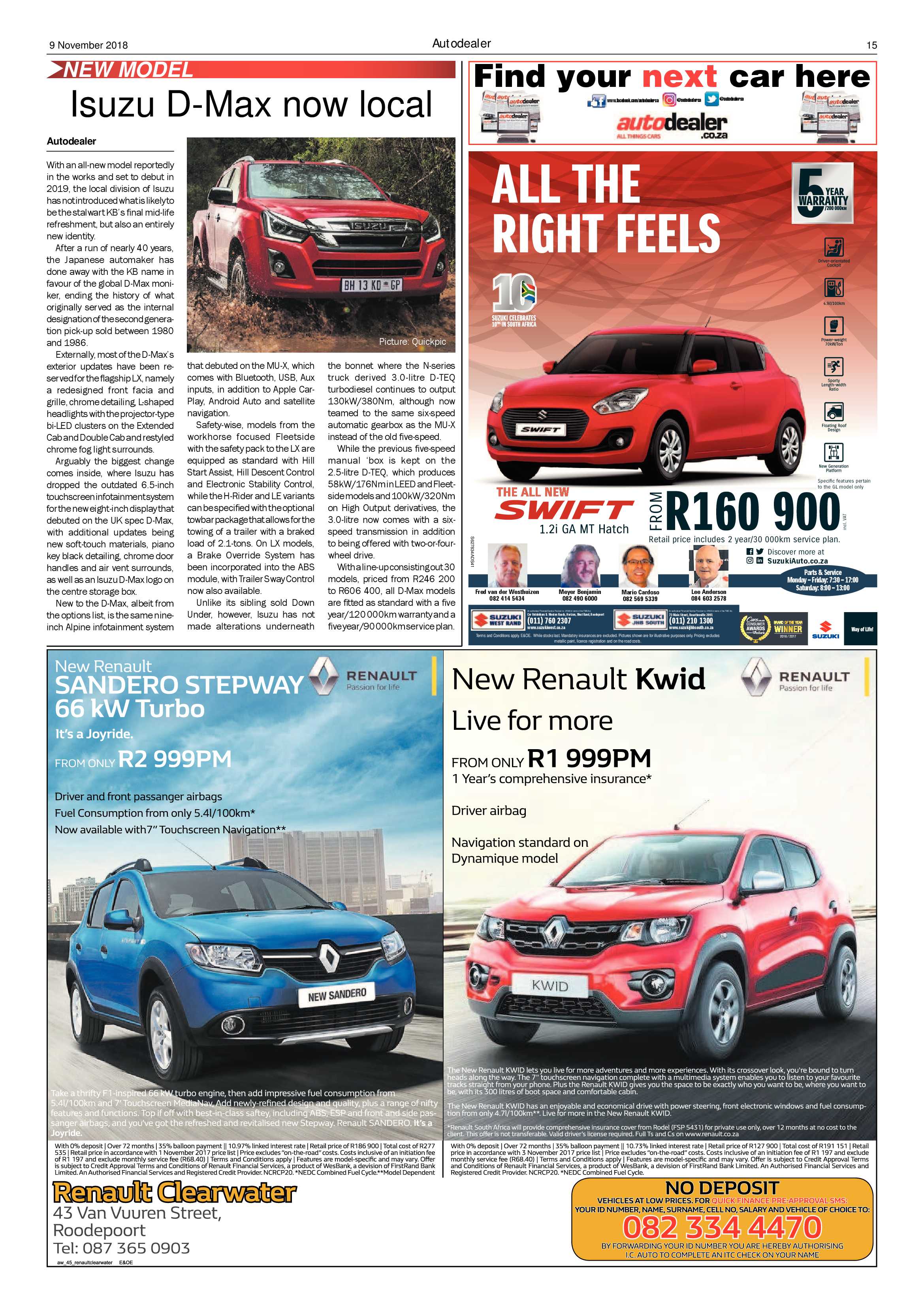 Krugersdorp News 9 November 2018 page 15
