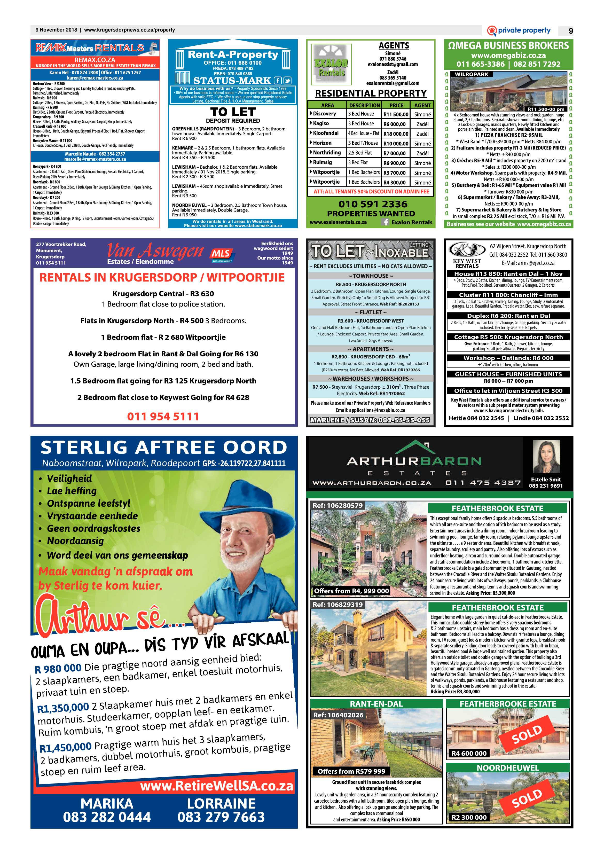 Krugersdorp News 9 November 2018 page 9