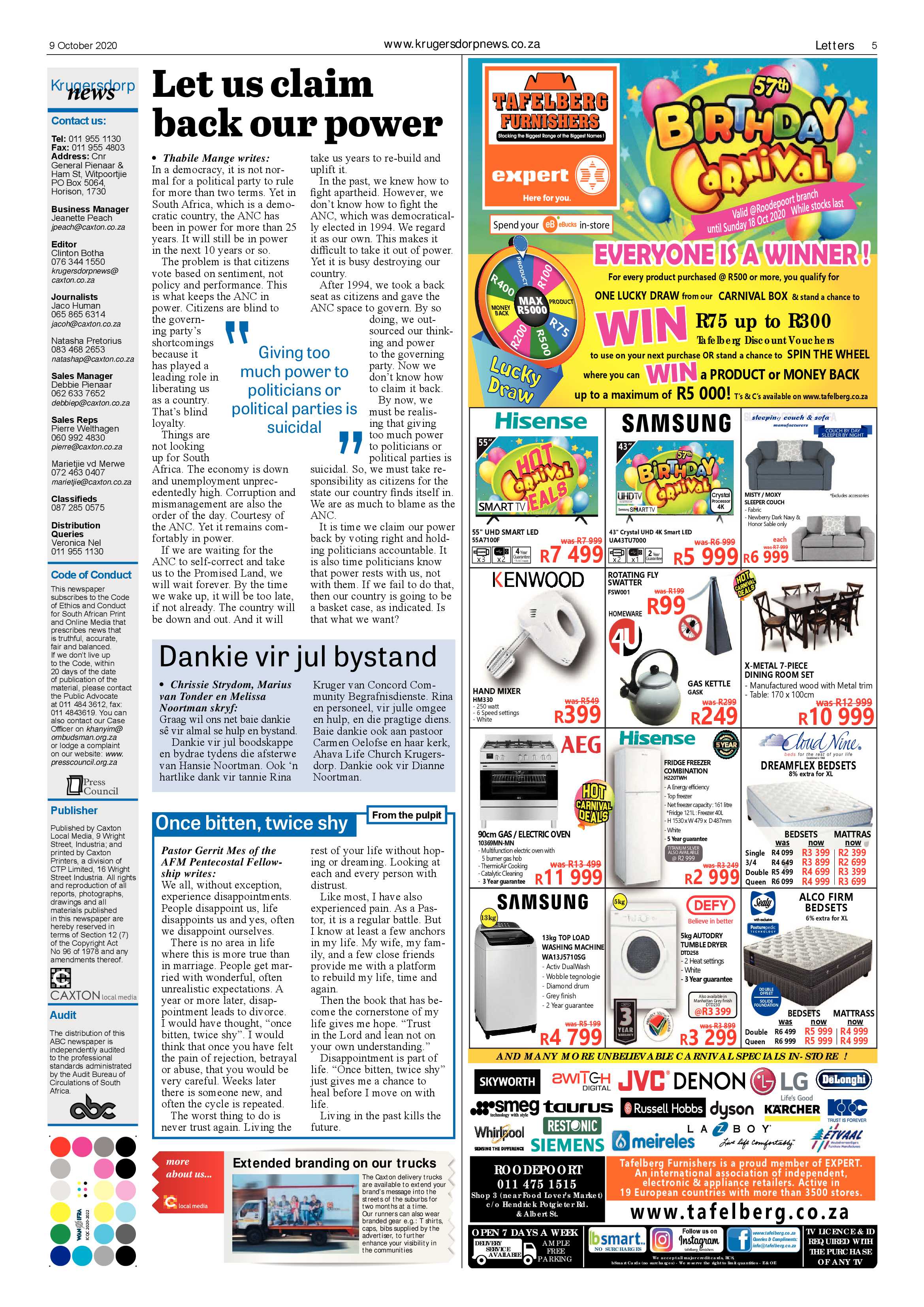 Krugersdorp News 9 October 2020 page 5