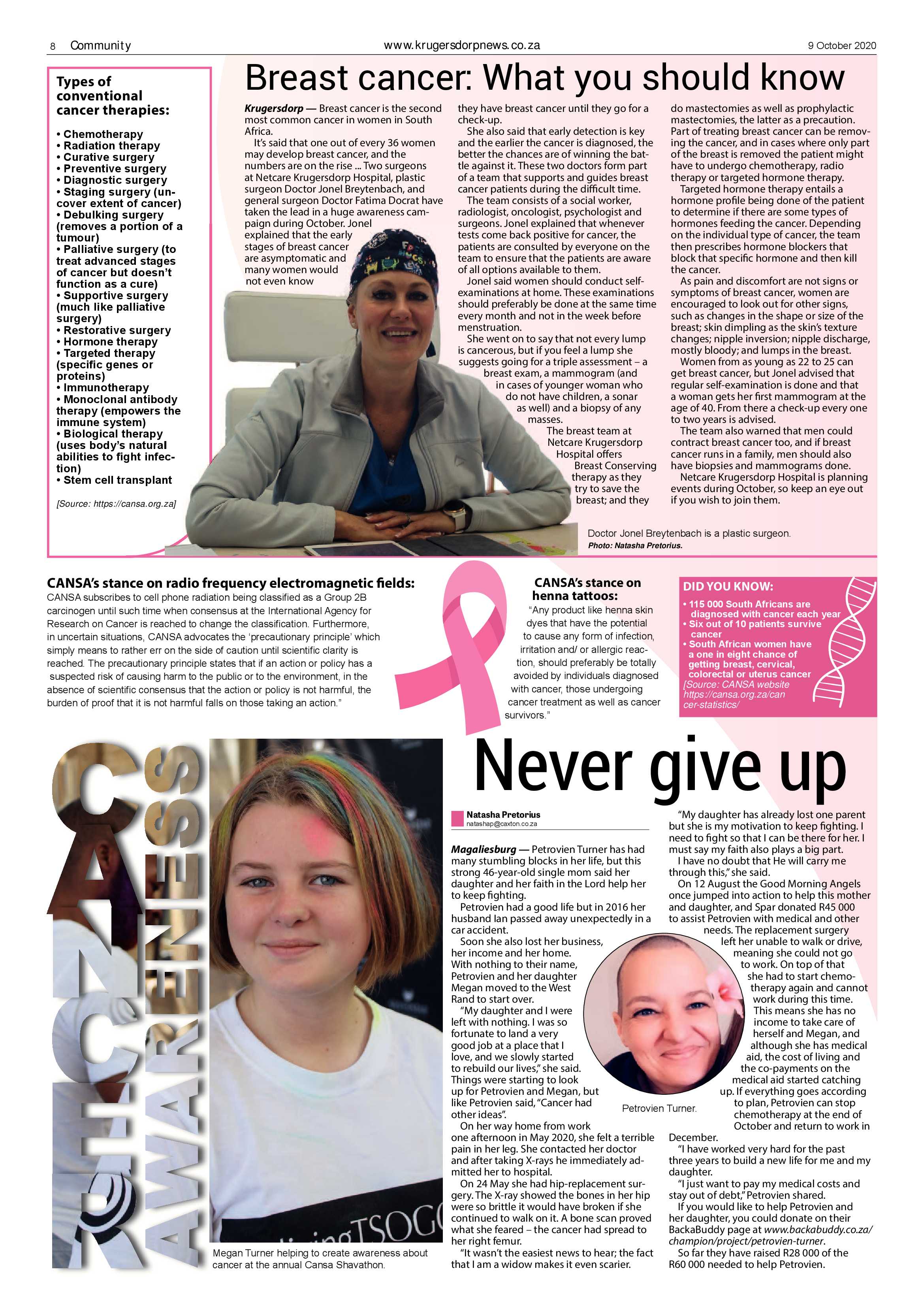 Krugersdorp News 9 October 2020 page 8