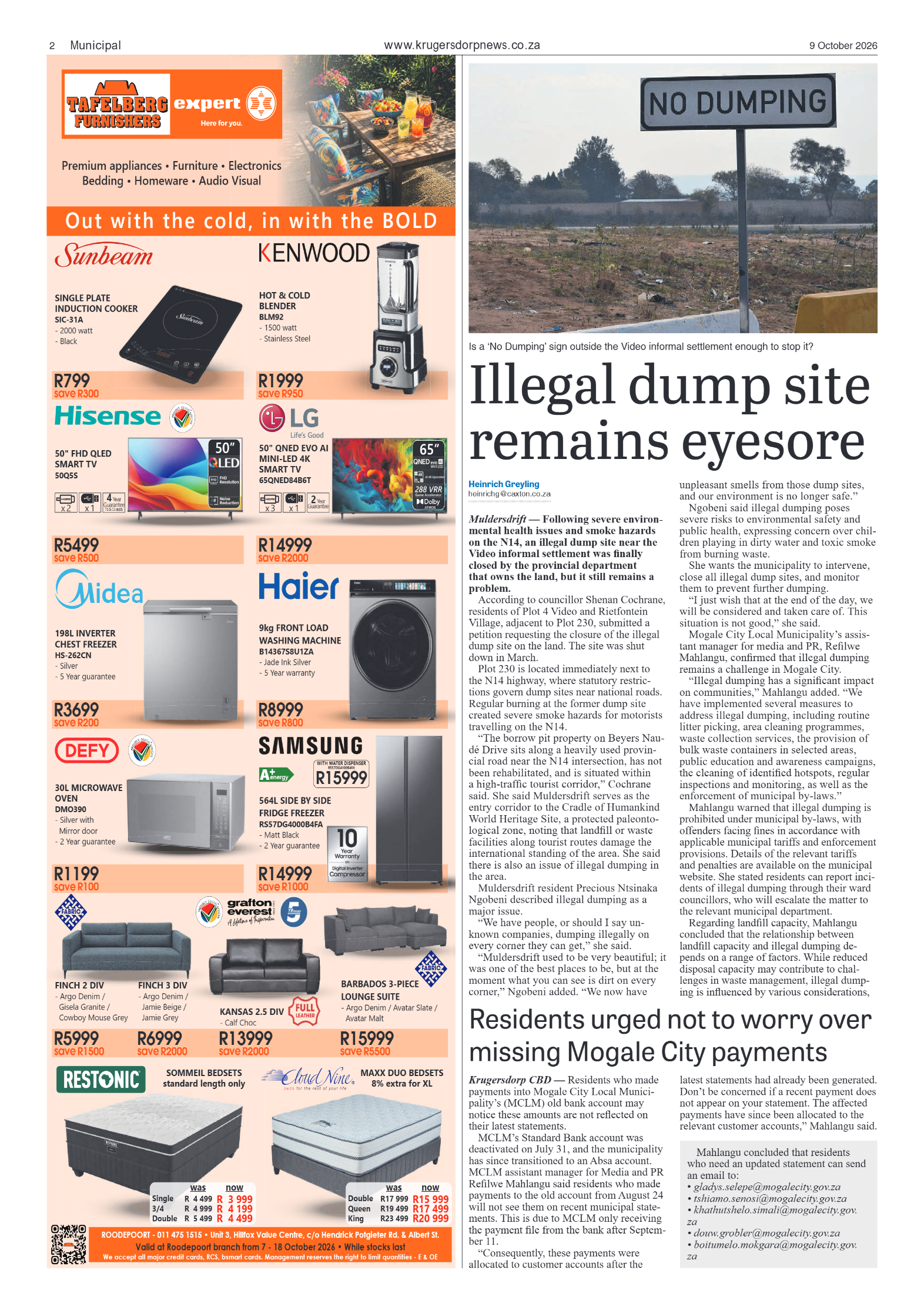 Krugersdorp News 9 October 2026 page 4