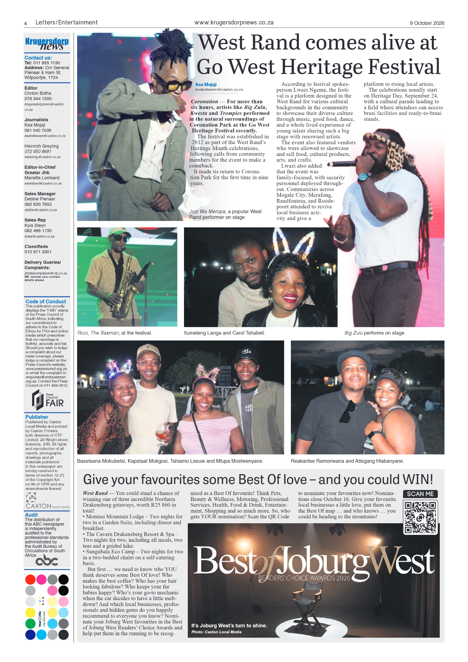Krugersdorp News 9 October 2026 page 6