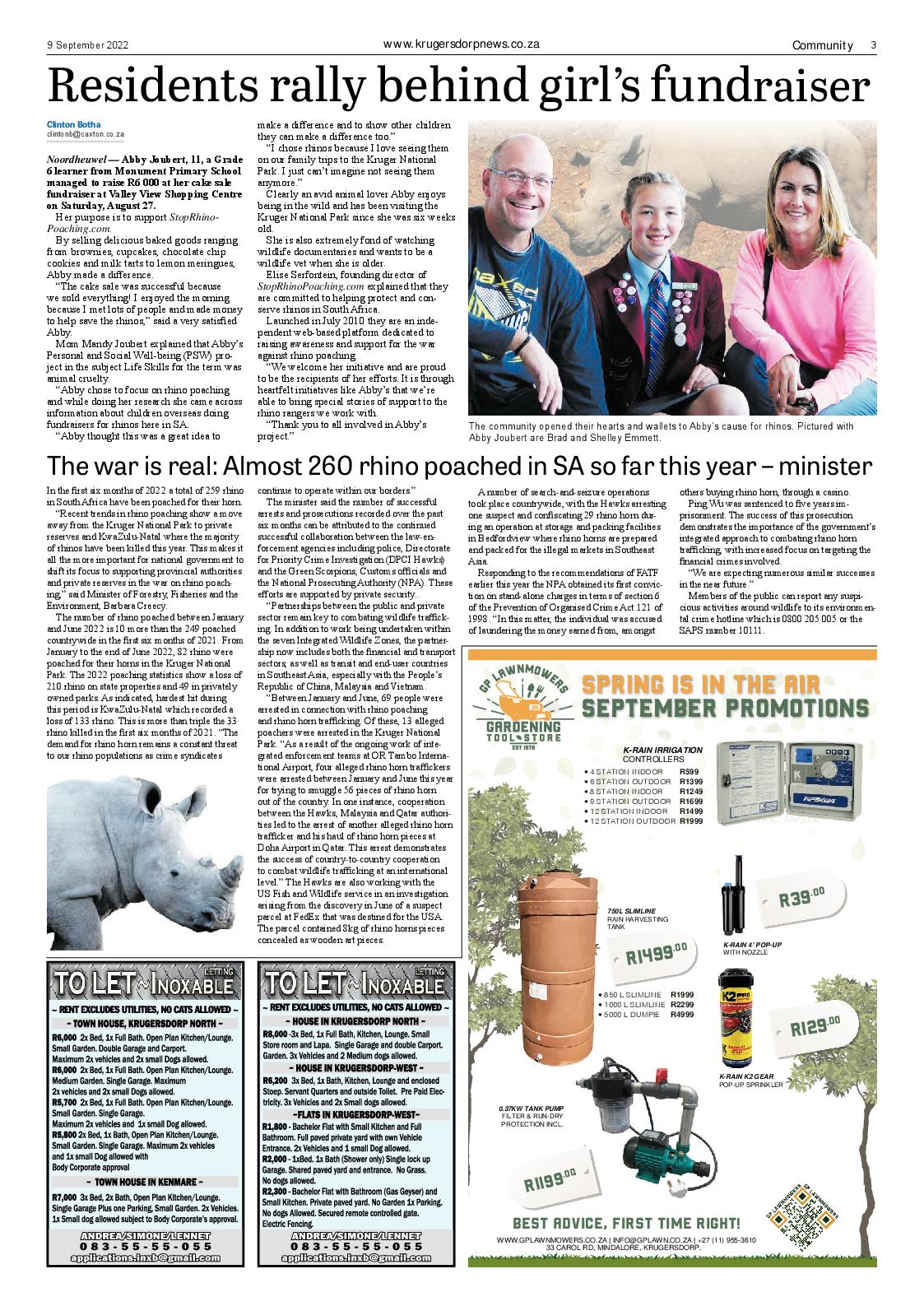 Krugersdorp News 9 September 2022 page 3