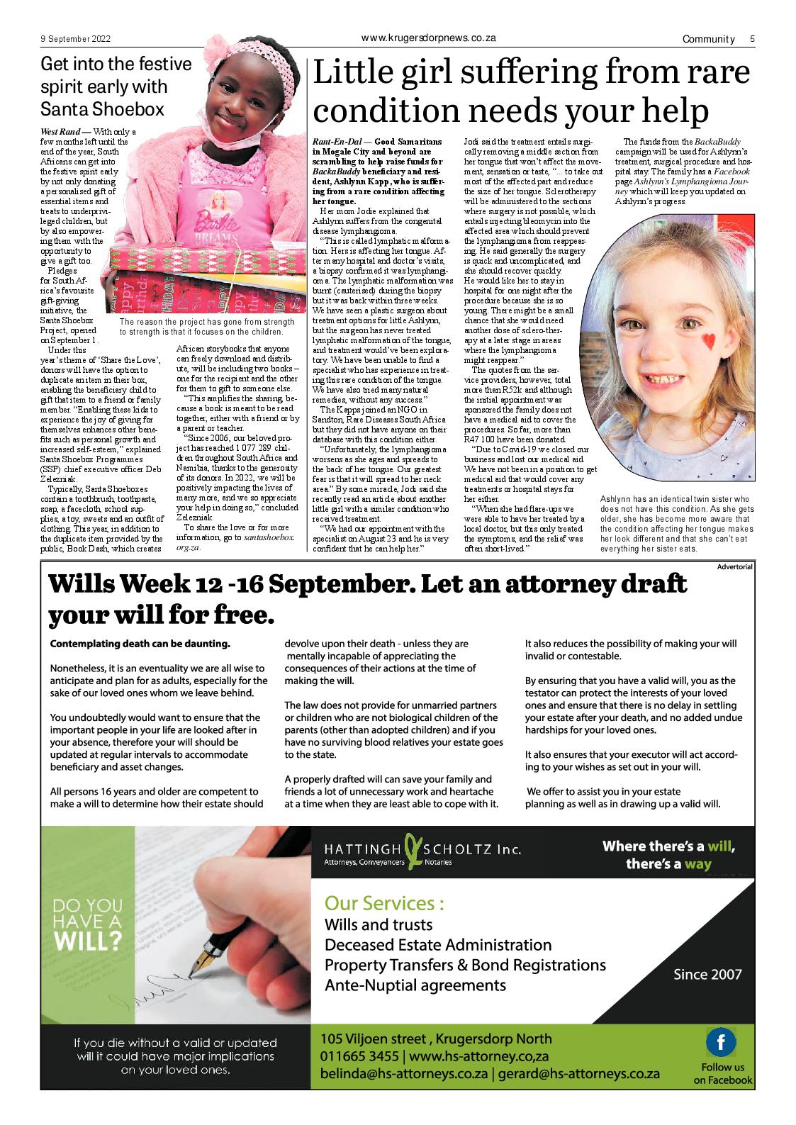 Krugersdorp News 9 September 2022 page 5
