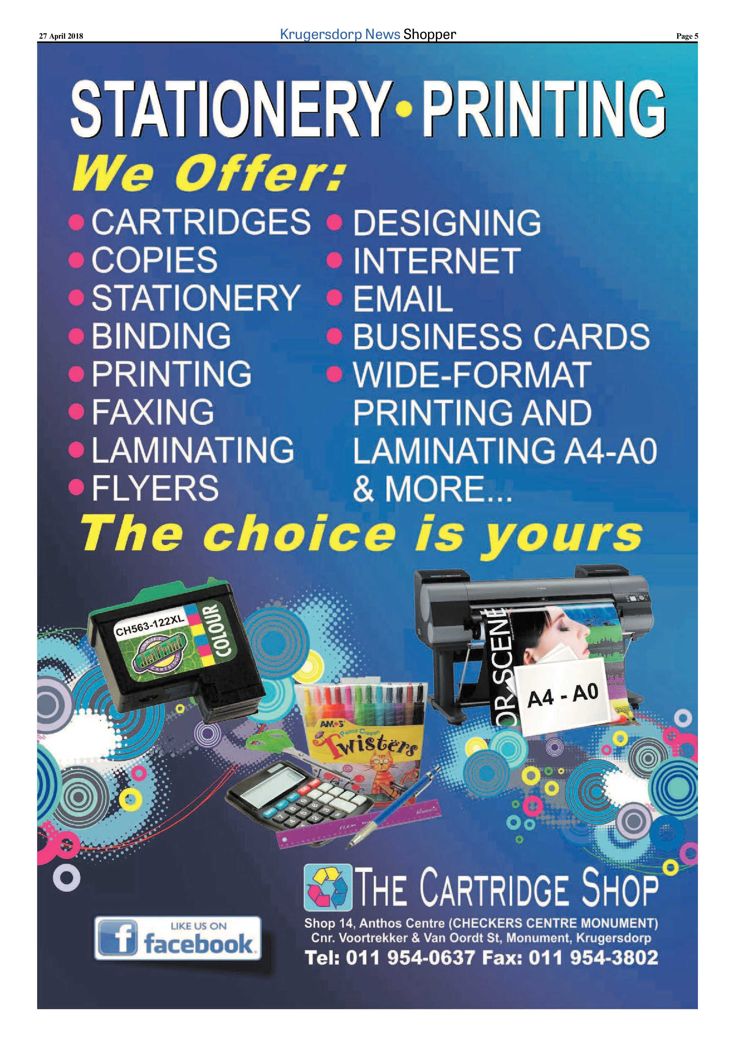 Krugersdorp News Shopper – April 2018 page 5
