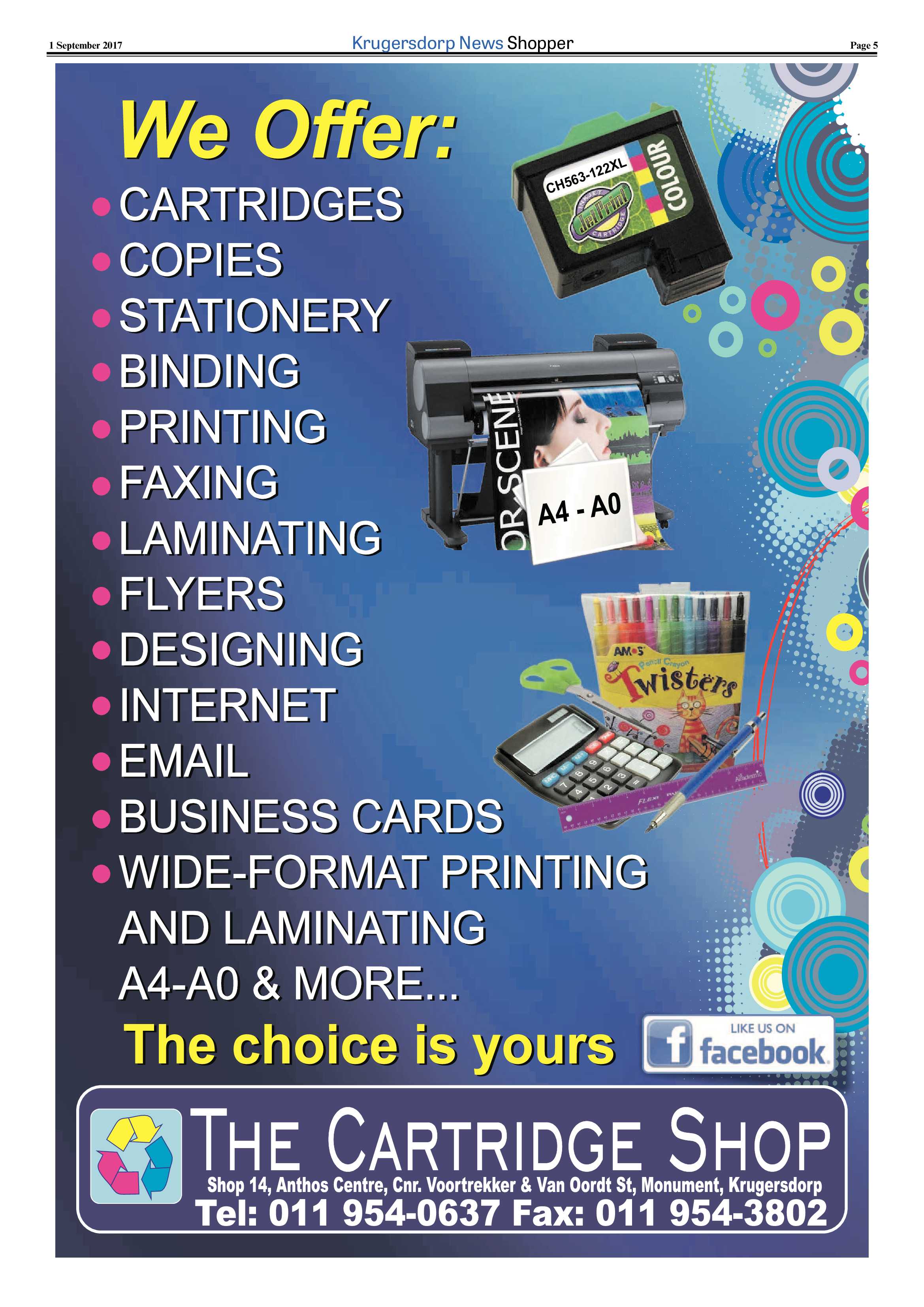 Krugersdorp News Shopper – August 2017 page 5