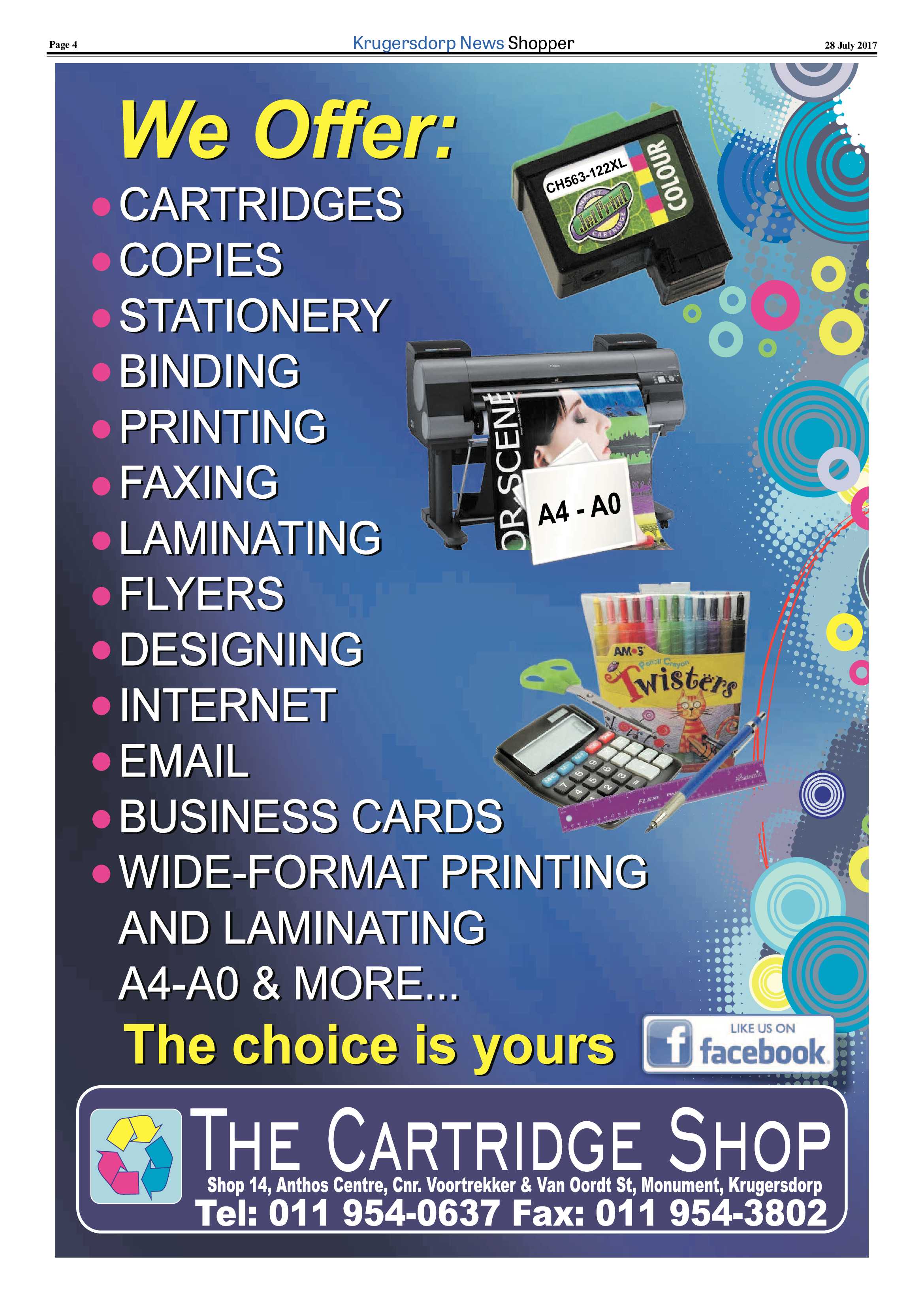 Krugersdorp News Shopper – July 2017 page 4