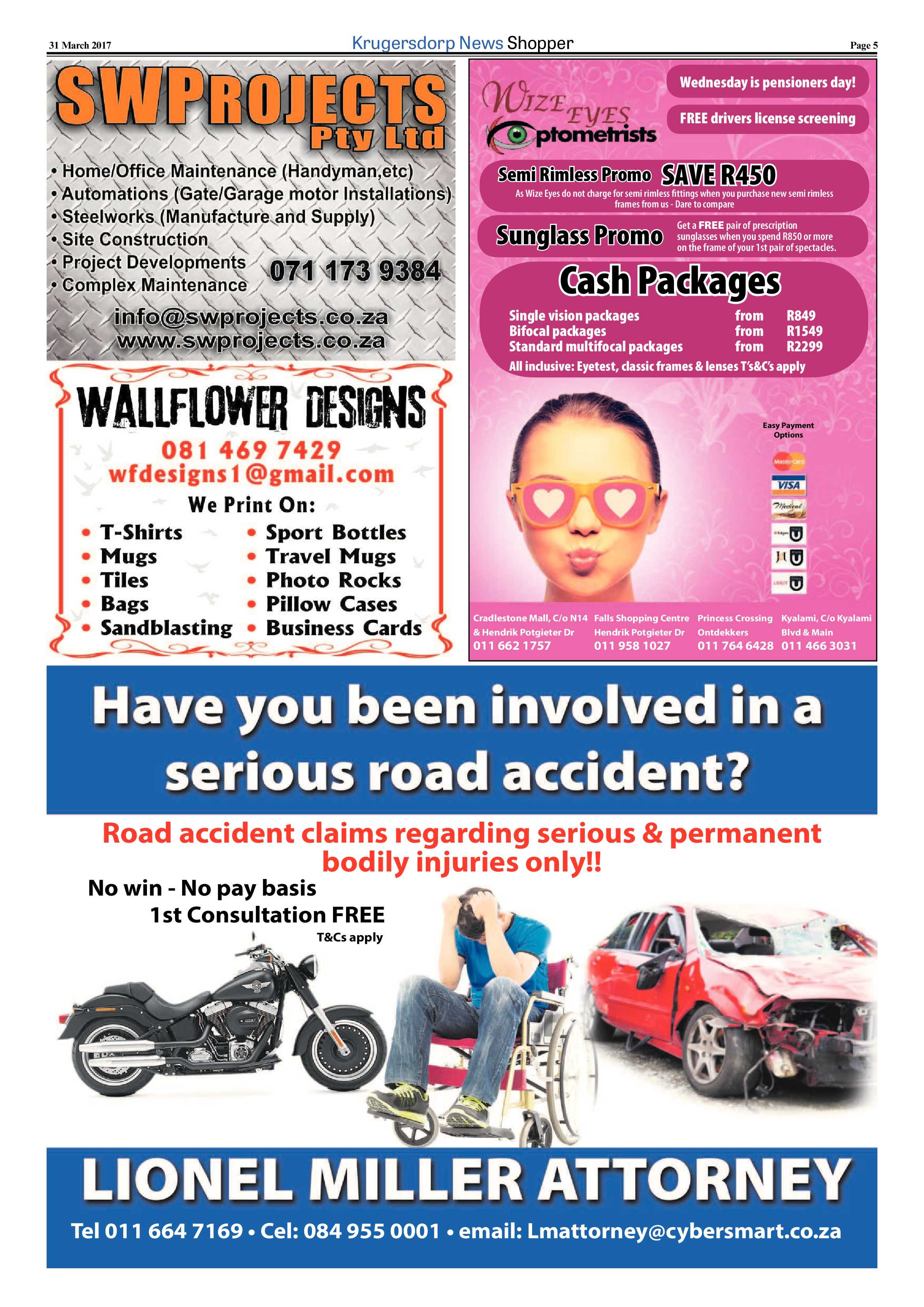 Krugersdorp News Shopper – March 2017 page 5
